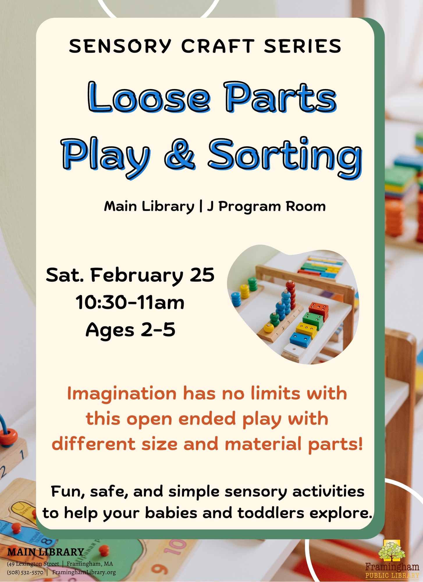 Sensory Craft Series: Loose Parts Play & Sorting thumbnail Photo