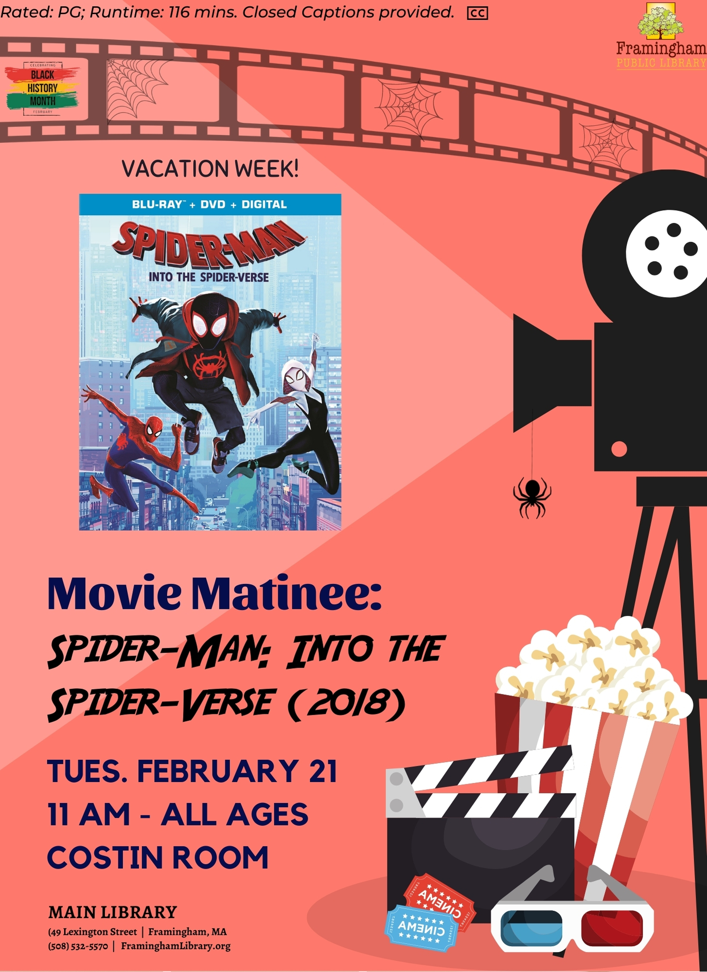 Vacation Week Movie: Spider-Man: Into the Spider-Verse (2018) thumbnail Photo