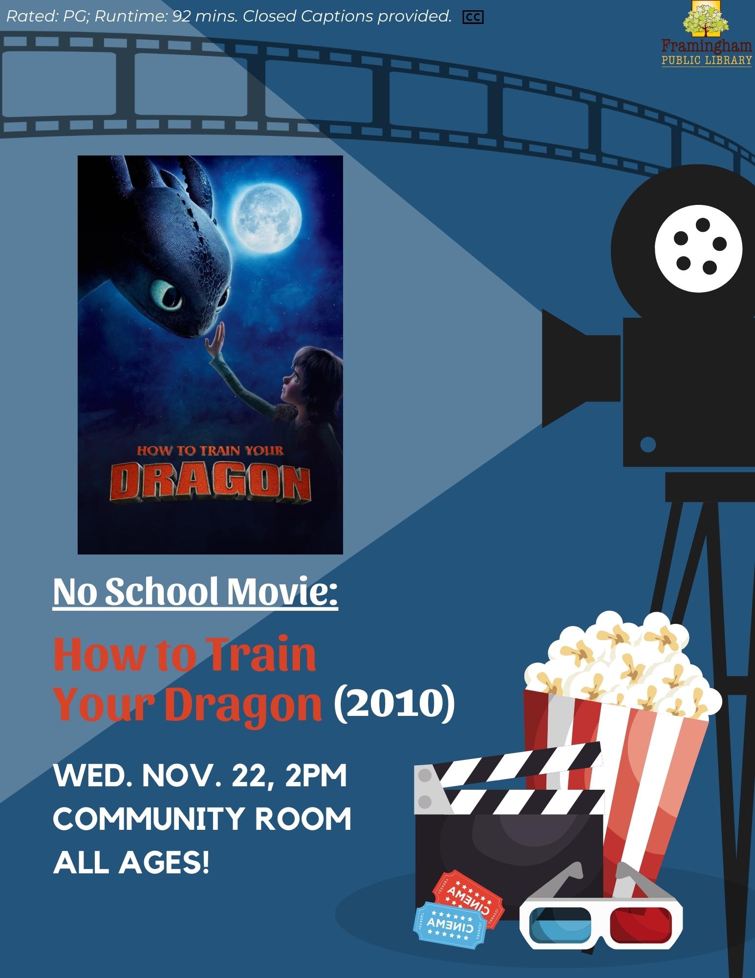No School Movie: How to Train Your Dragon thumbnail Photo
