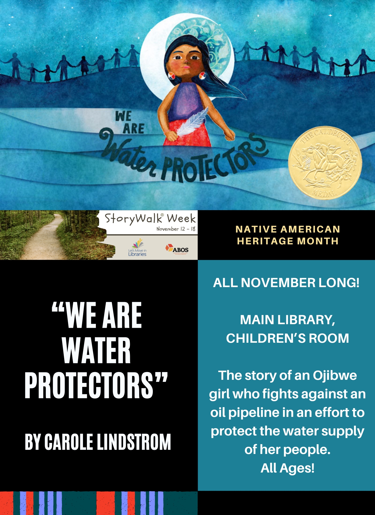 Storywalk™ “We Are Water Protectors” by Carole Lindstrom thumbnail Photo