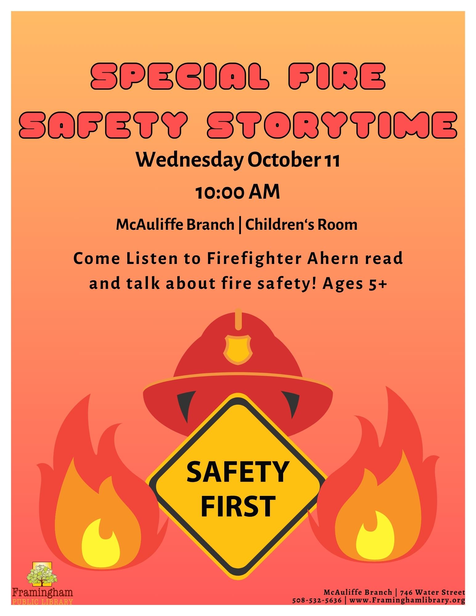 Special Fire Safety Storytime thumbnail Photo