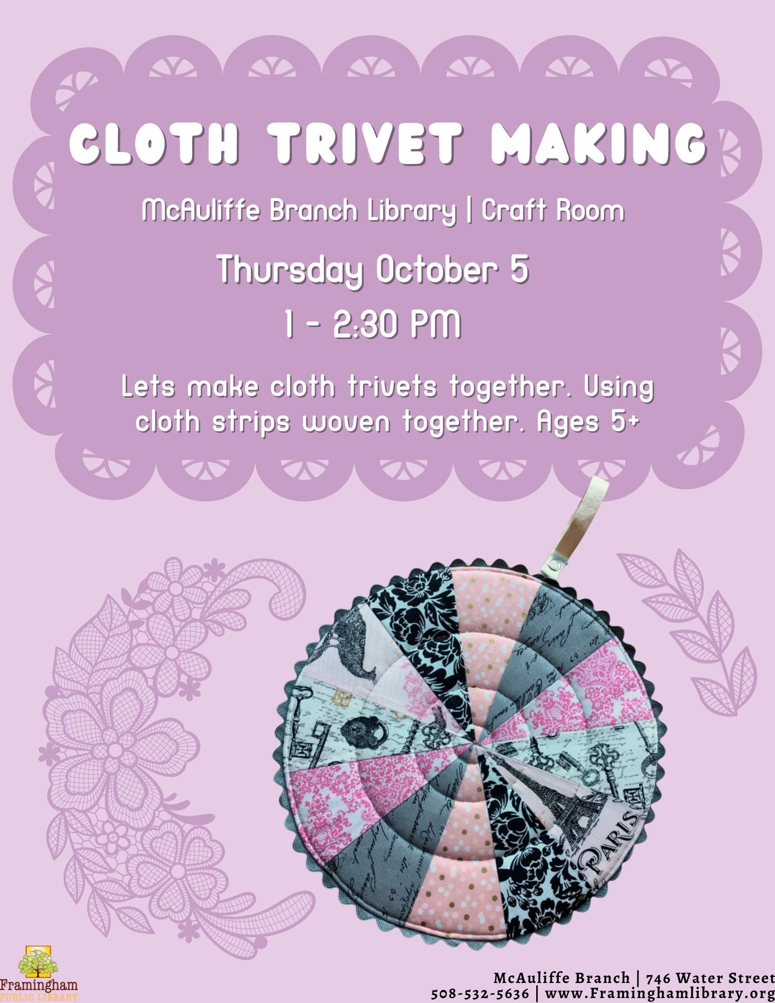 Cloth Trivet Making thumbnail Photo
