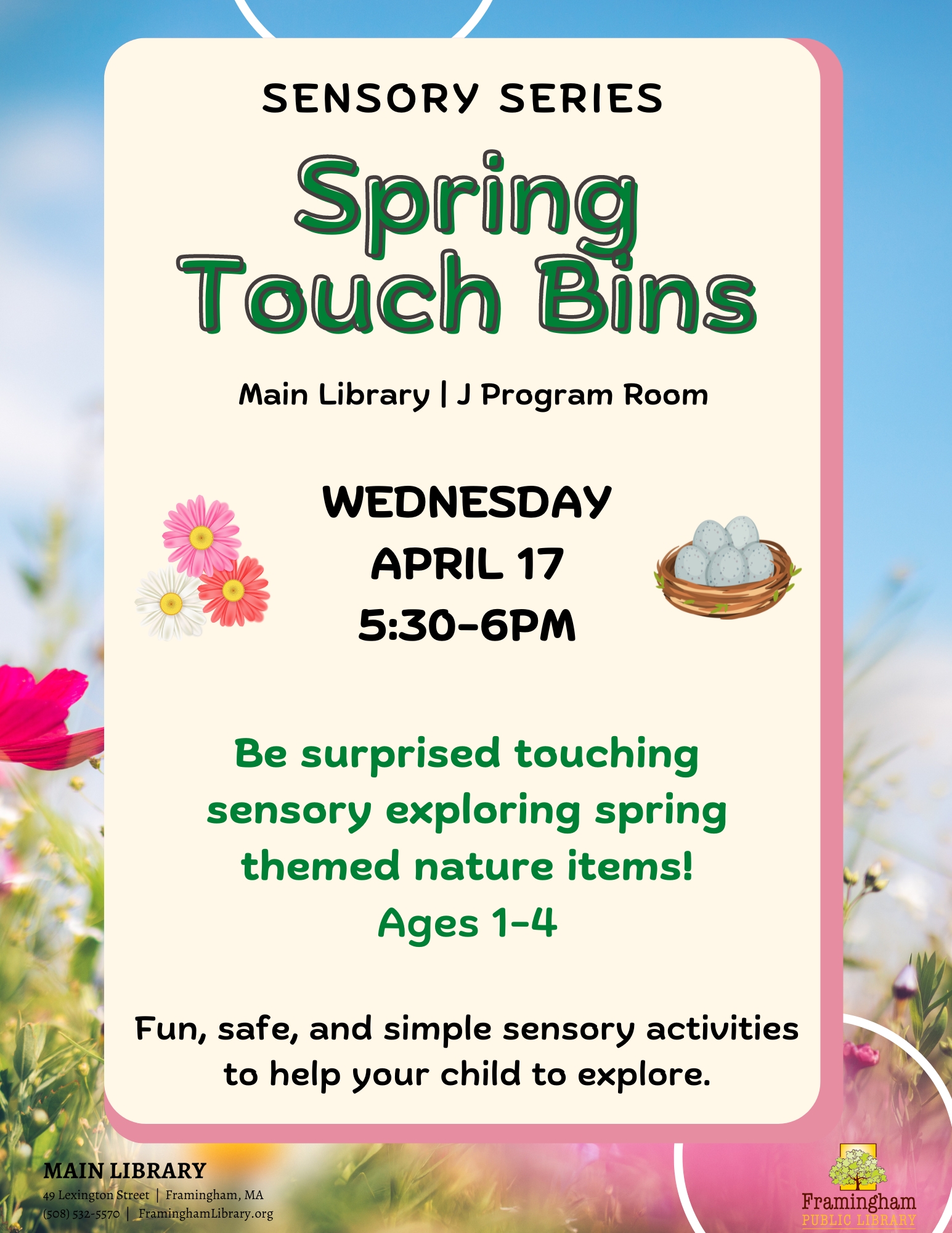 Sensory Series: Spring Touch Bins thumbnail Photo