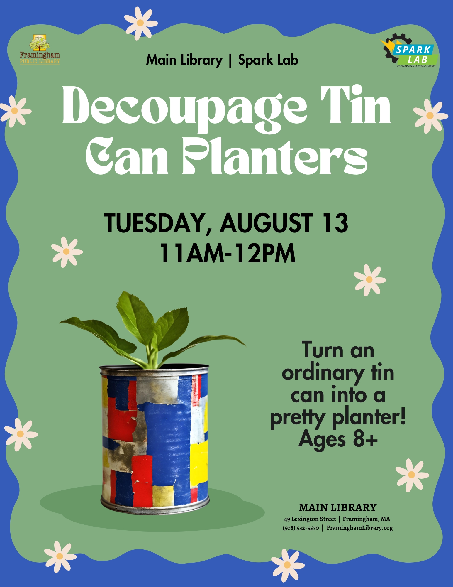 Decoupage Tin Can Planters thumbnail Photo