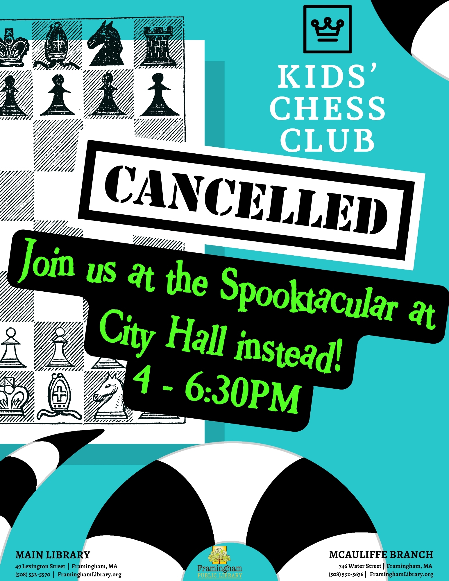 CANCELLED: Kids’ Chess Club thumbnail Photo