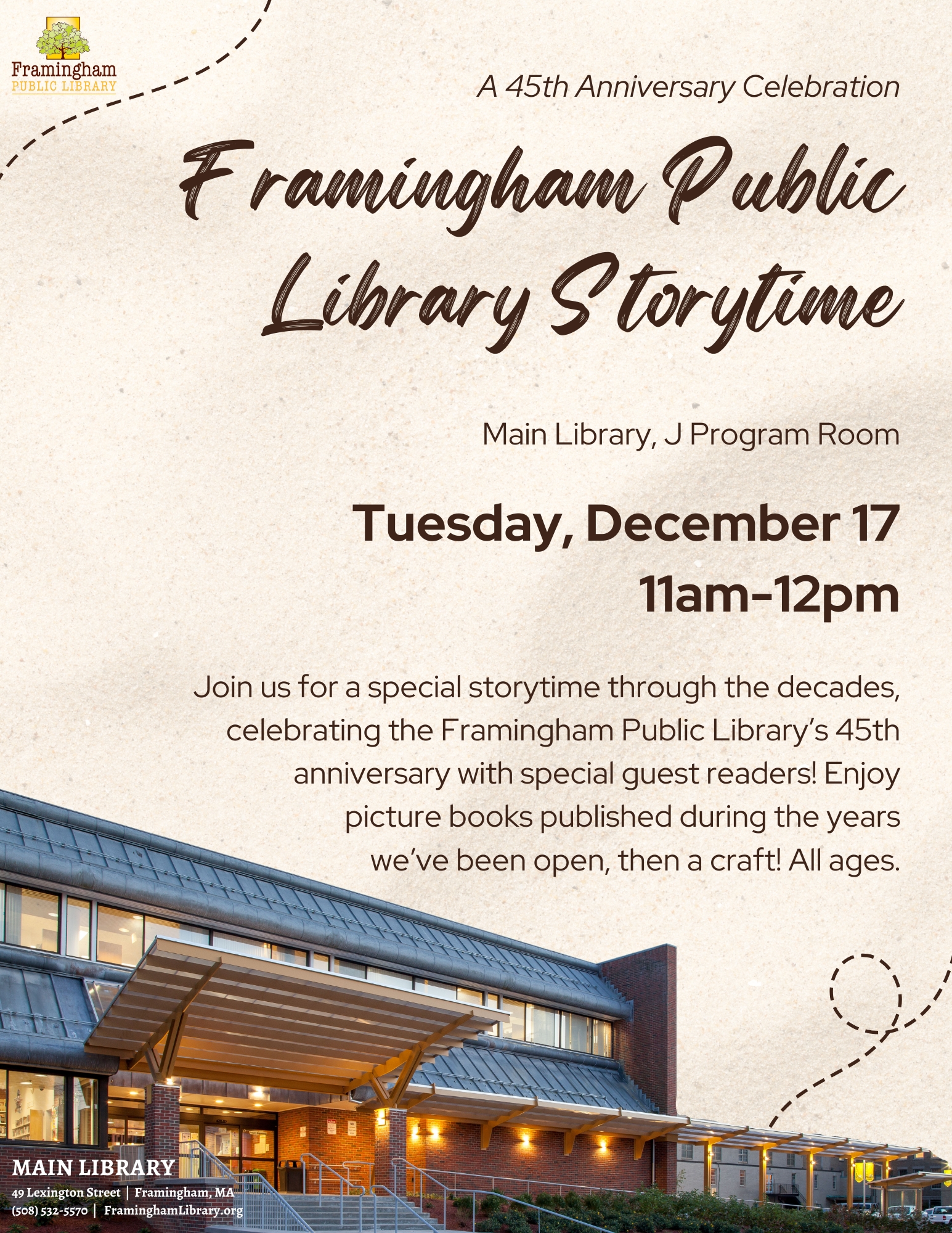 45th Anniversary Framingham Public Library Storytime thumbnail Photo