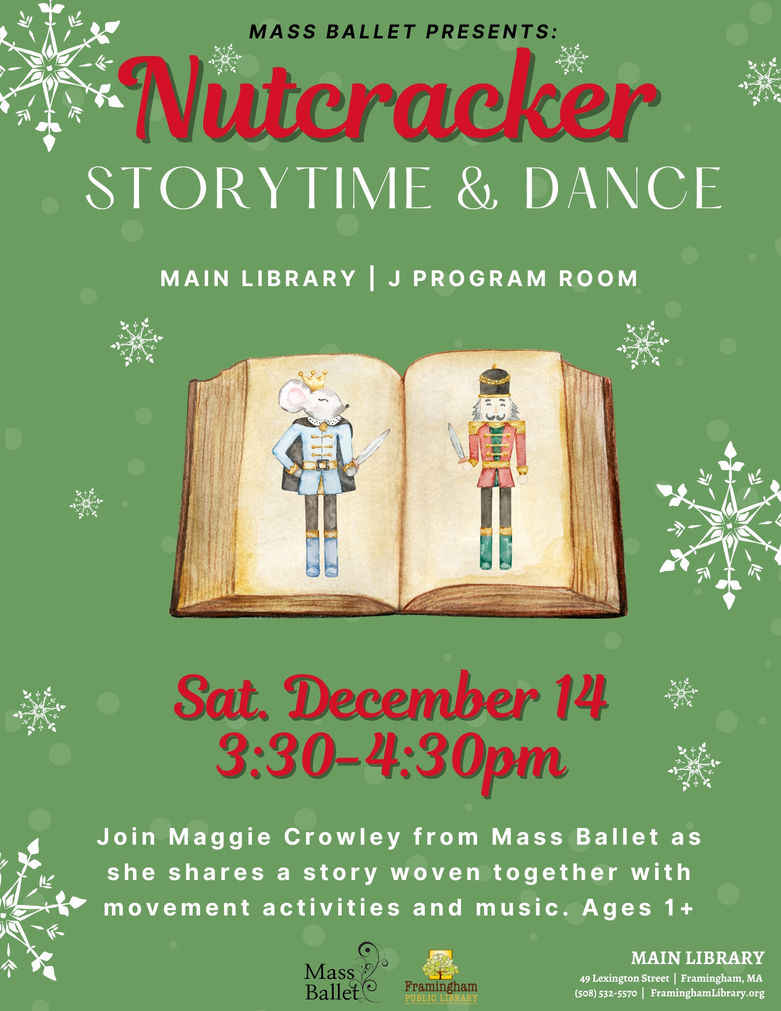 Mass Ballet Presents: The Nutcracker Dance Storytime thumbnail Photo