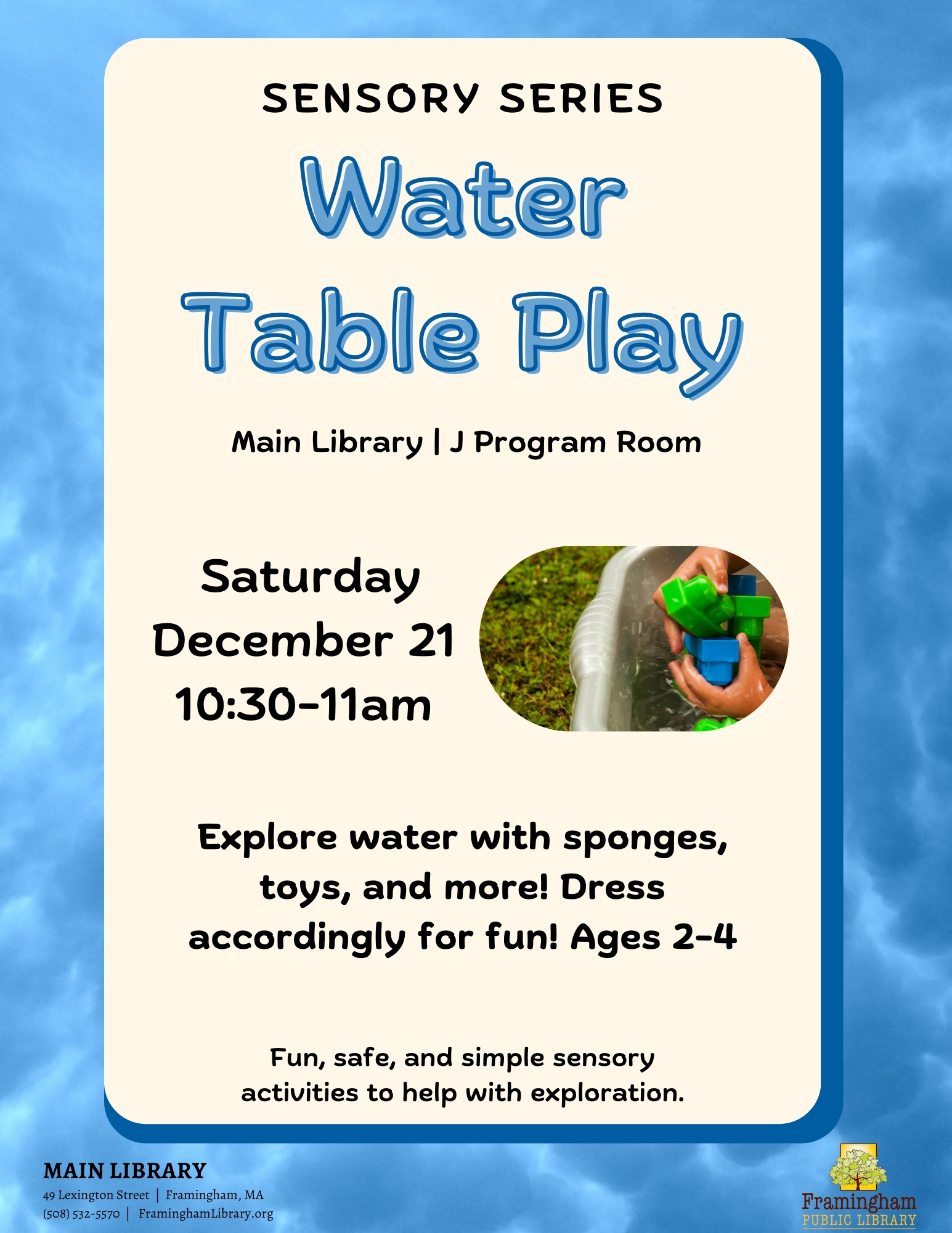 Sensory Series: Water Table Play thumbnail Photo