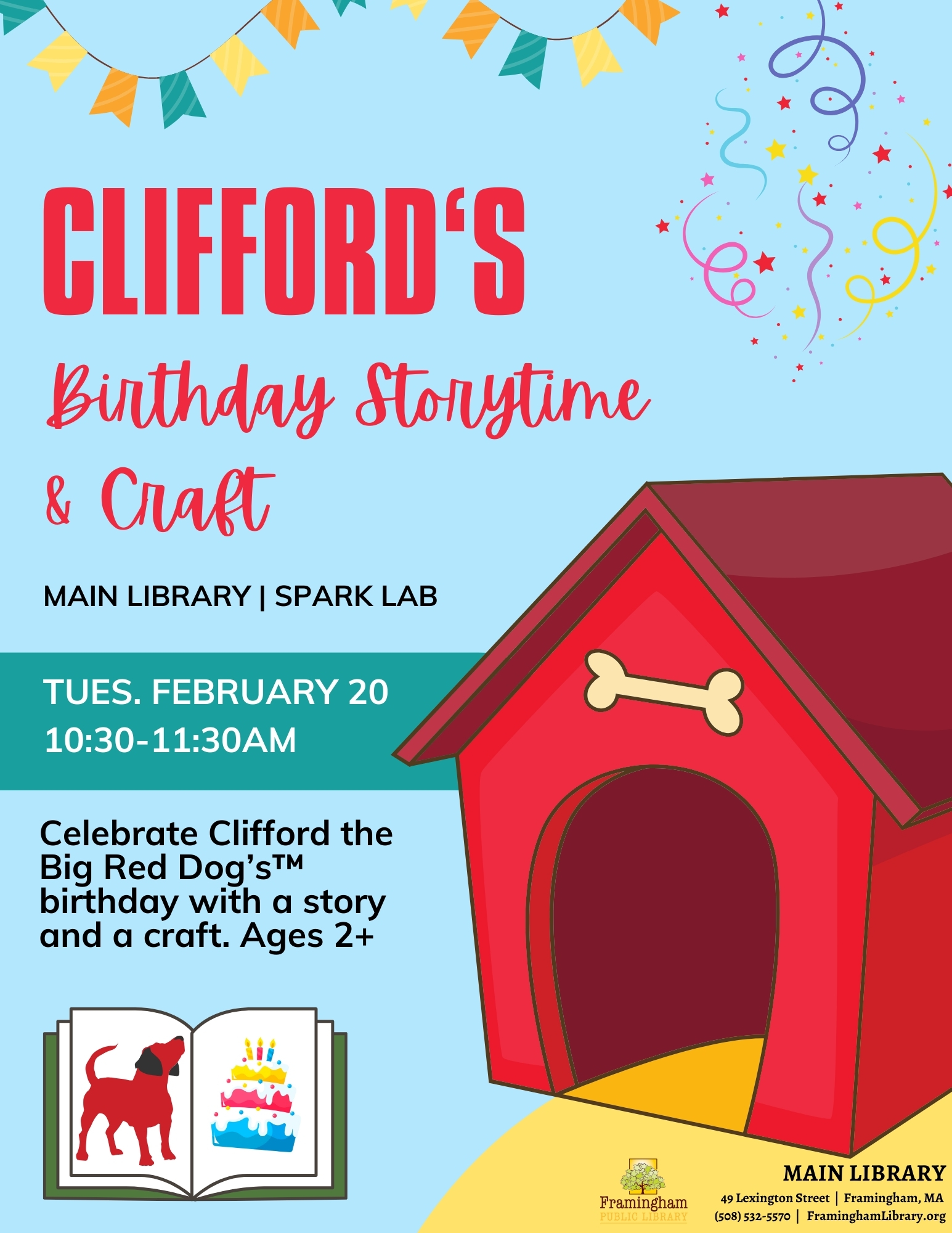Clifford’s Birthday Storytime + Craft thumbnail Photo