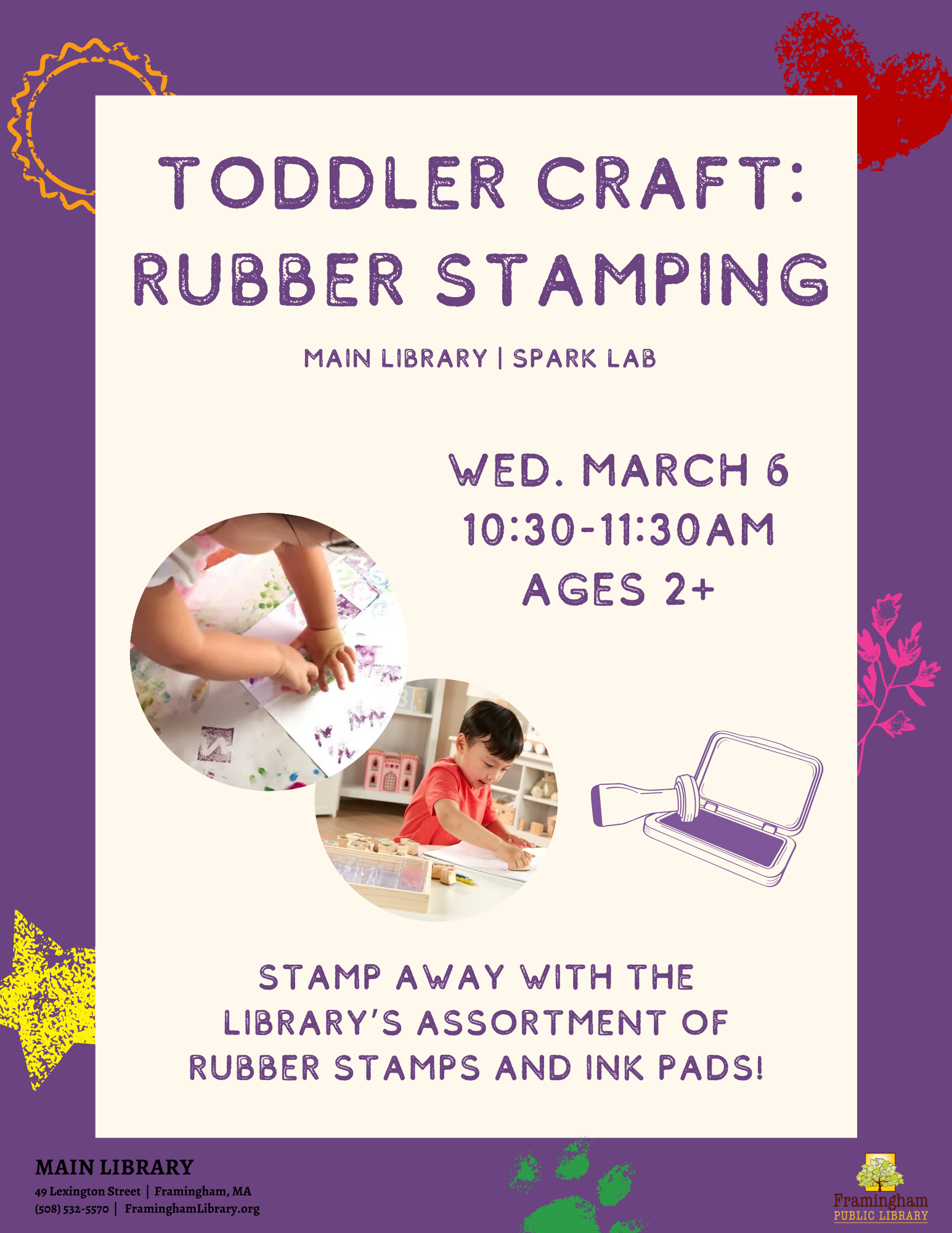 Toddler Craft: Rubber Stamping thumbnail Photo