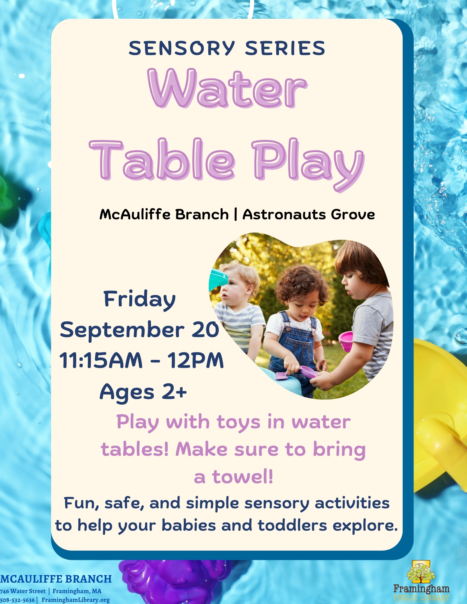 Sensory Series: Water Table Play thumbnail Photo