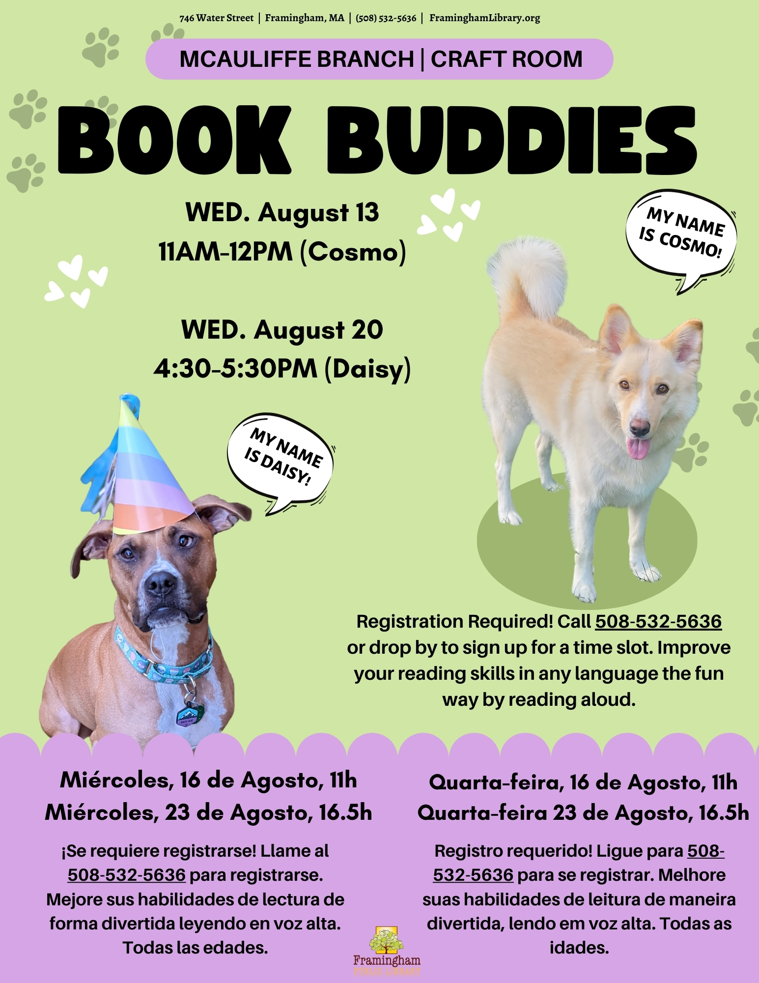 Book Buddies: Reading to Dogs (Cosmo) thumbnail Photo