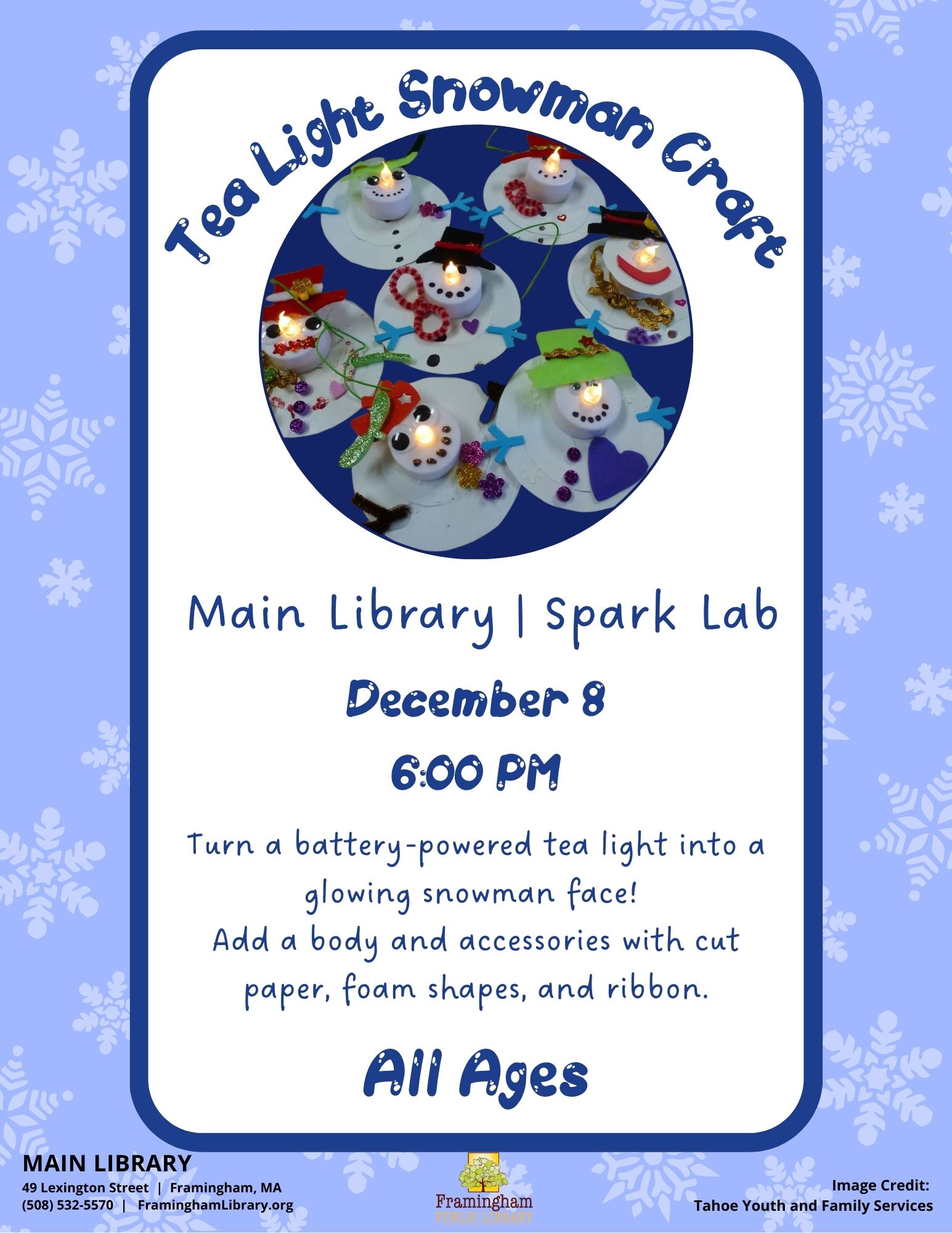 Tea Light Snowman Craft thumbnail Photo