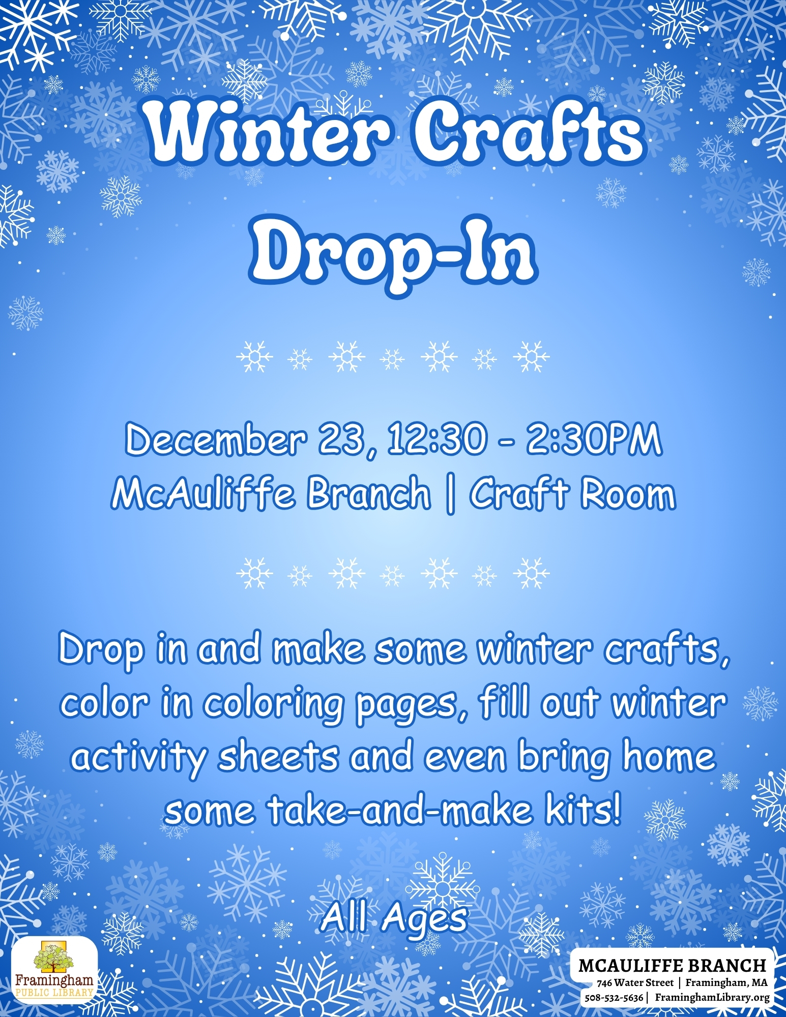 Winter Crafts Drop-In thumbnail Photo