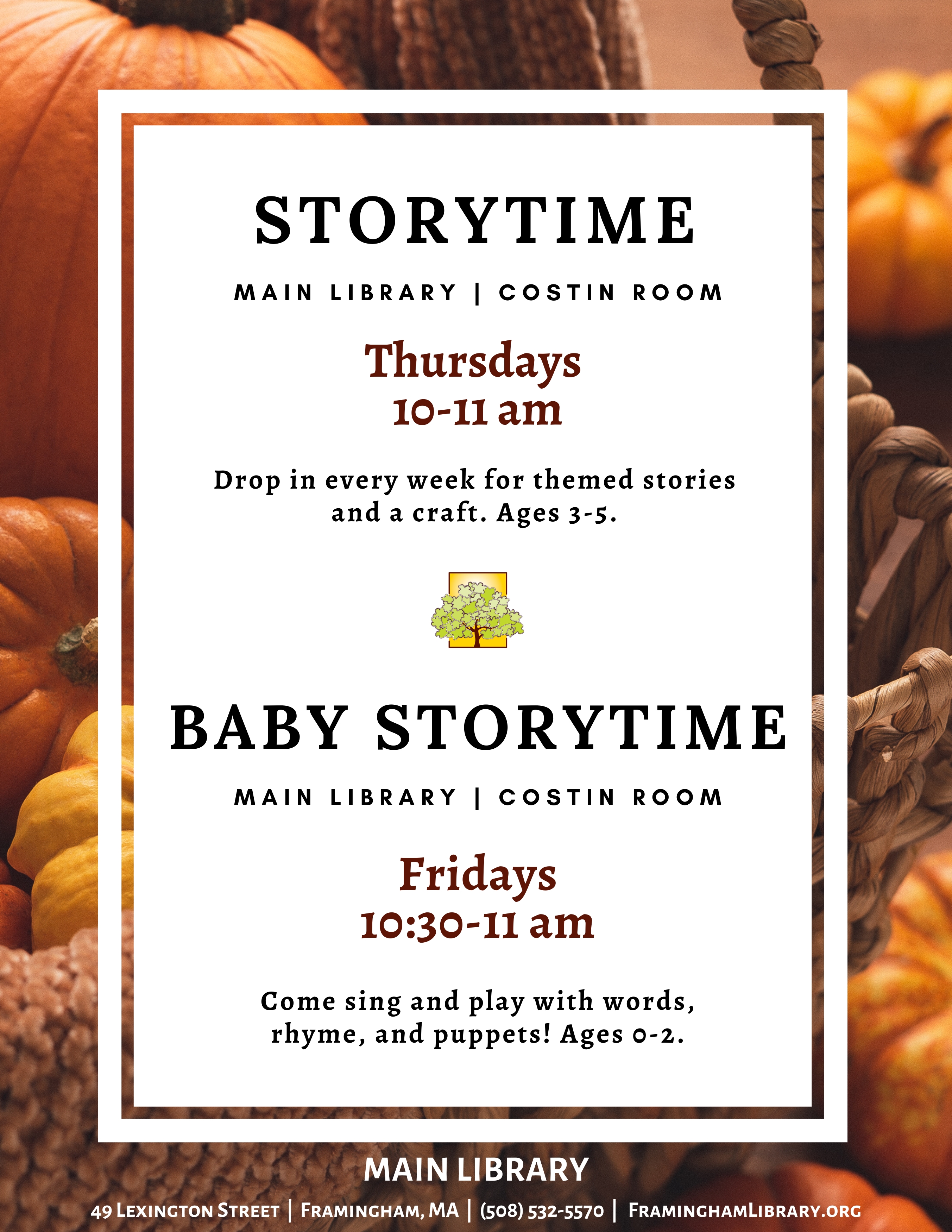 Weekly Storytime at Main Library thumbnail Photo