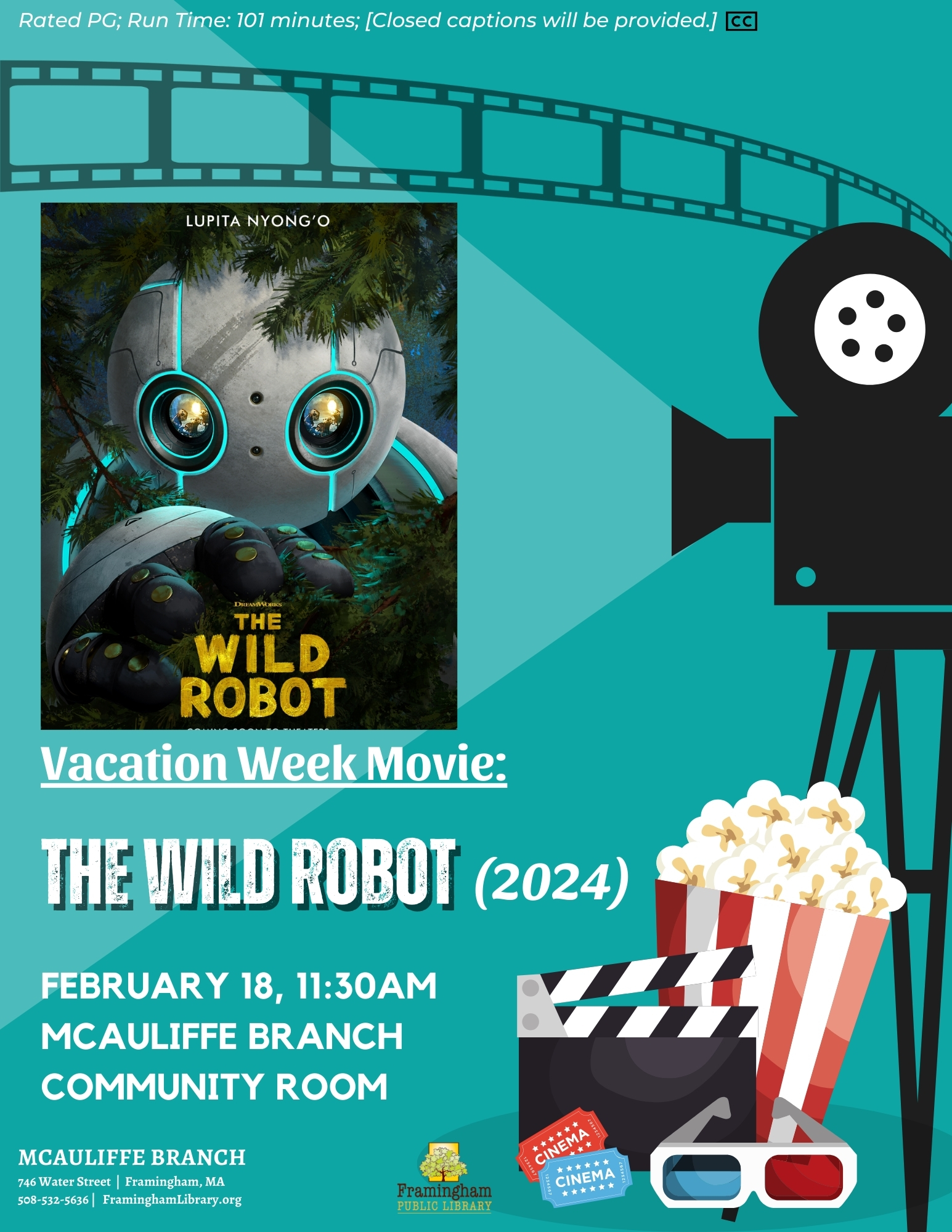 VACATION WEEK MOVIE: The Wild Robot (2024) thumbnail Photo