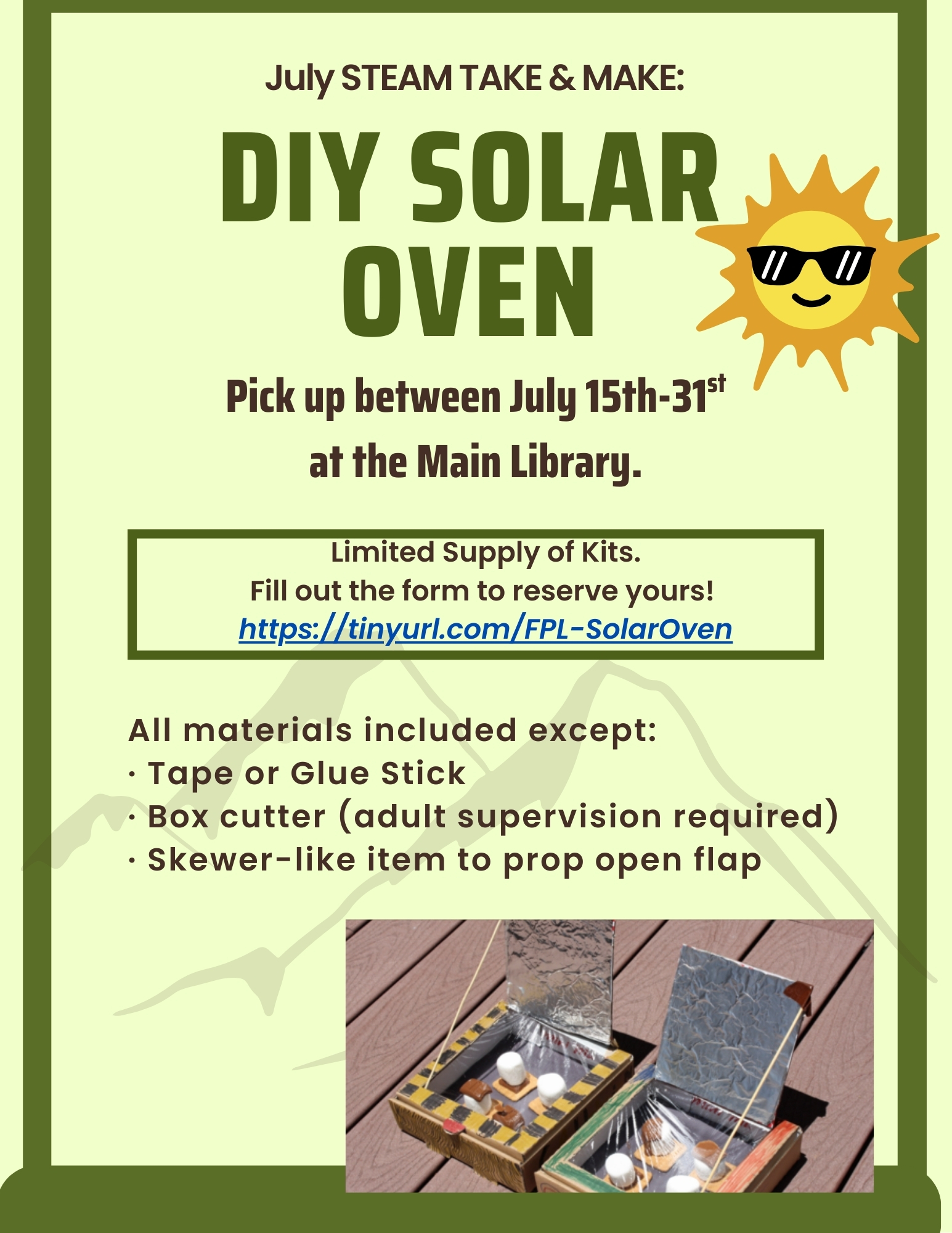 STEM Take & Make KIt: DIY Solar Ovens thumbnail Photo