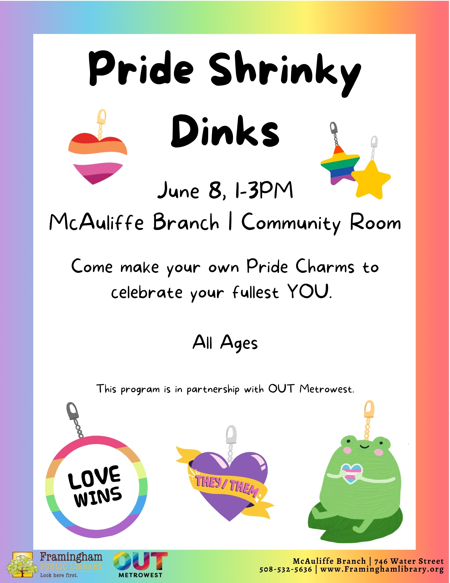 OUT Metrowest: Pride Shrinky Dinks thumbnail Photo