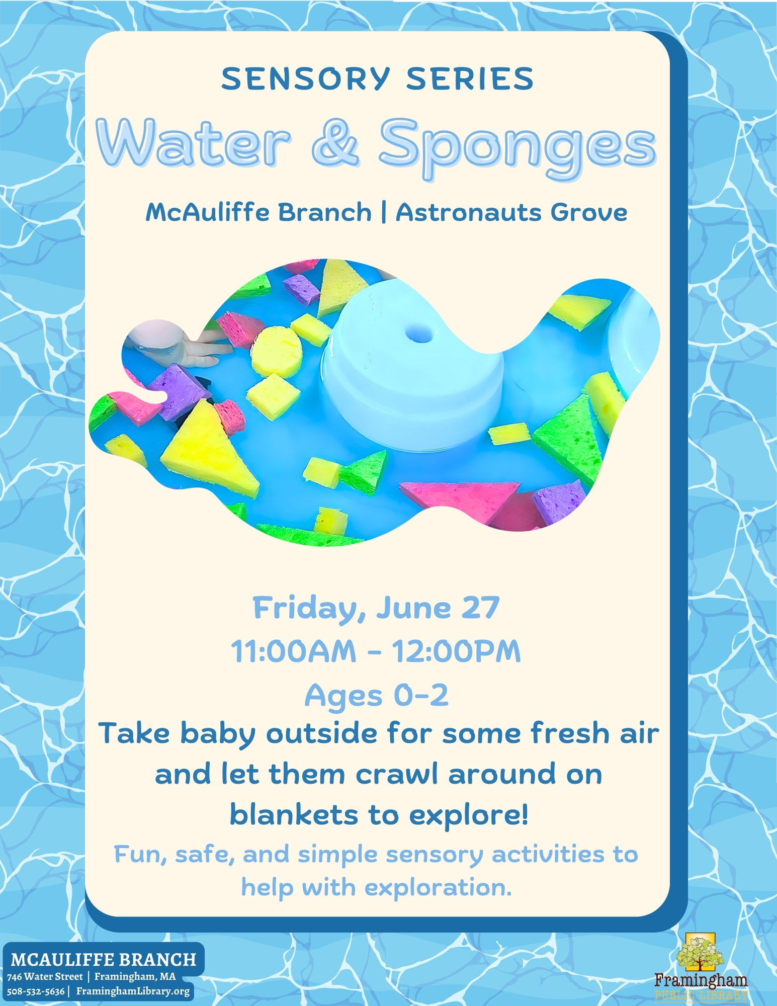 Baby Sensory Series: Sponges & Water thumbnail Photo