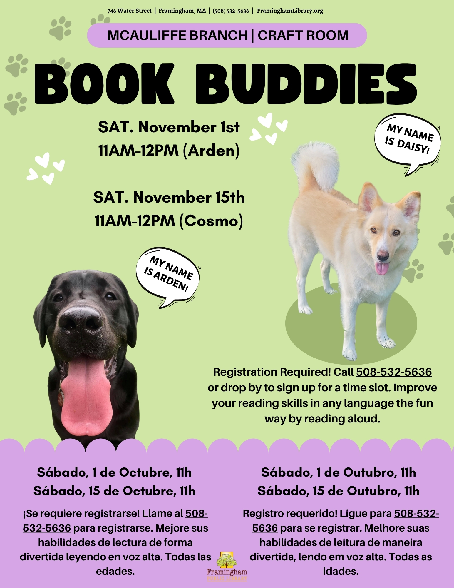 Book Buddies: Reading to Dogs (Arden) thumbnail Photo