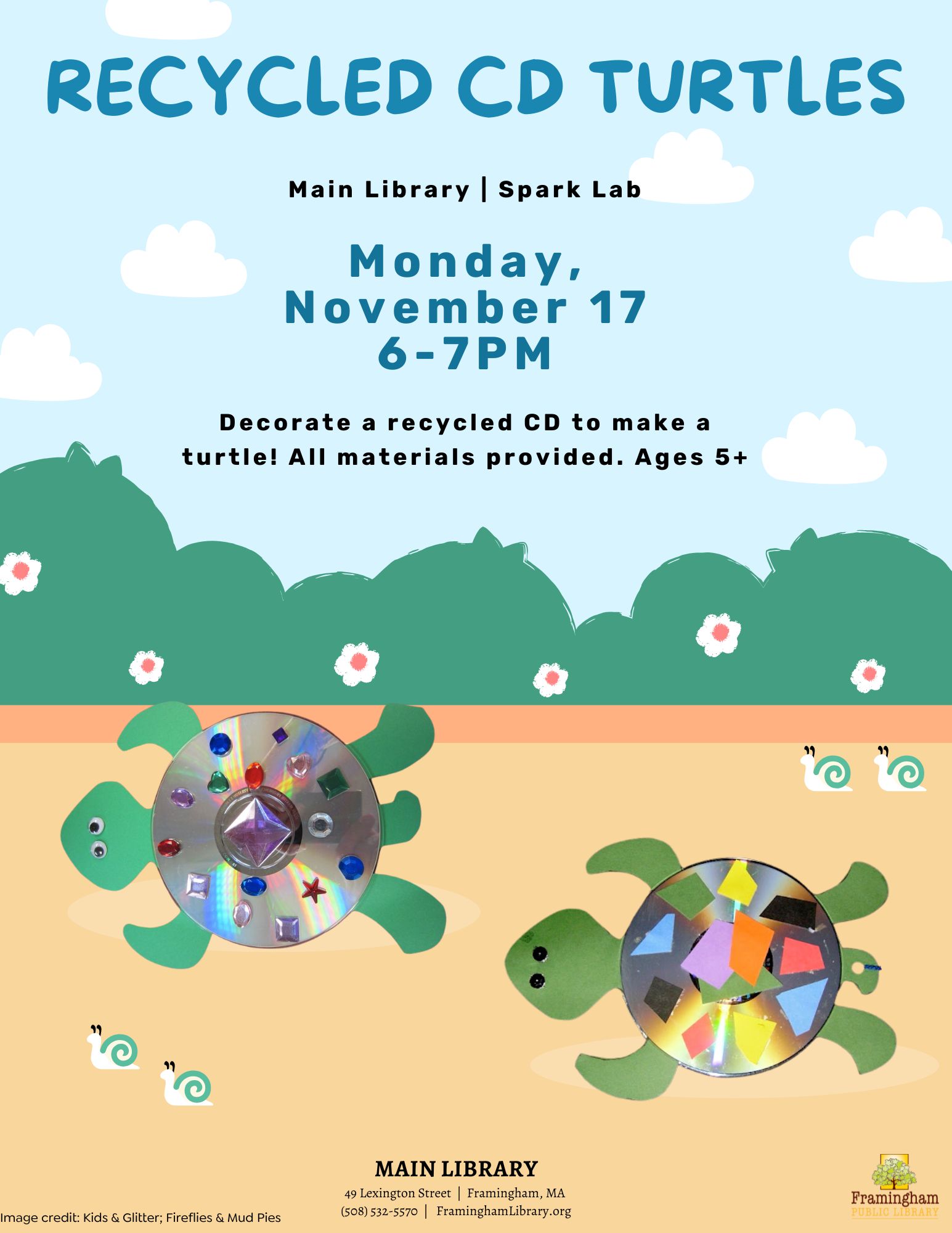 Recycled CD Turtle Craft thumbnail Photo