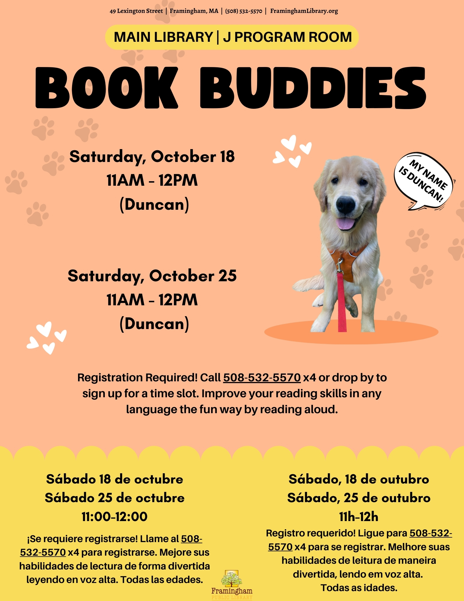 Book Buddies: Reading to Dogs (Duncan) thumbnail Photo