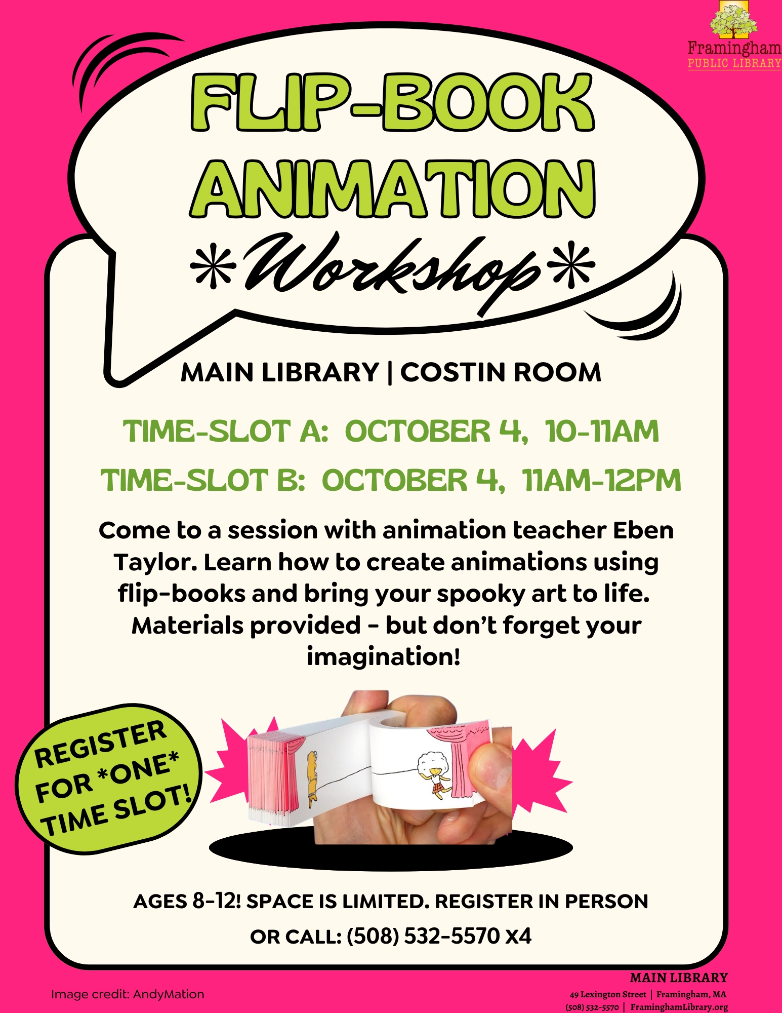 Flip-Book Animation Workshop thumbnail Photo