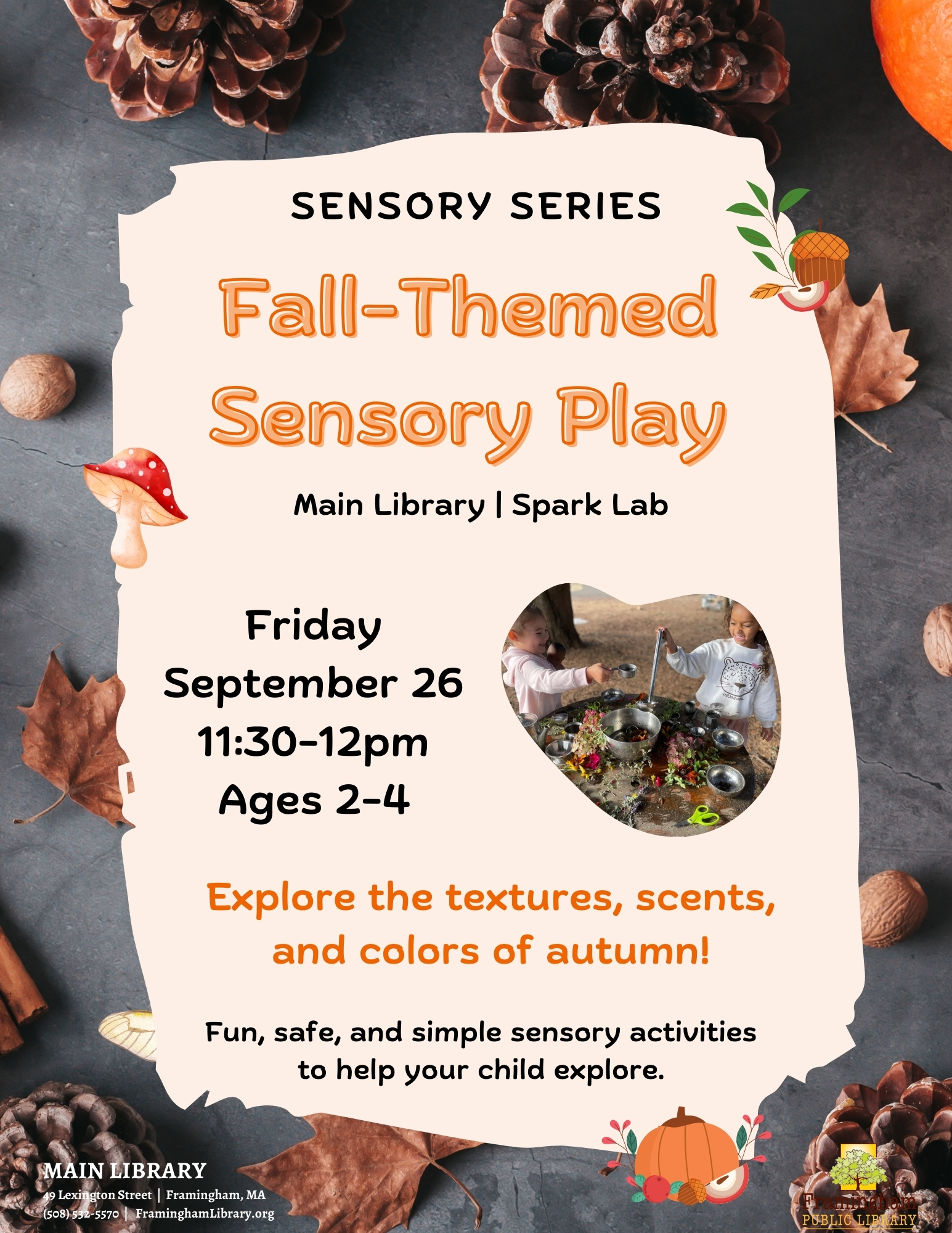 Sensory Series: Fall-Themed Sensory Play thumbnail Photo