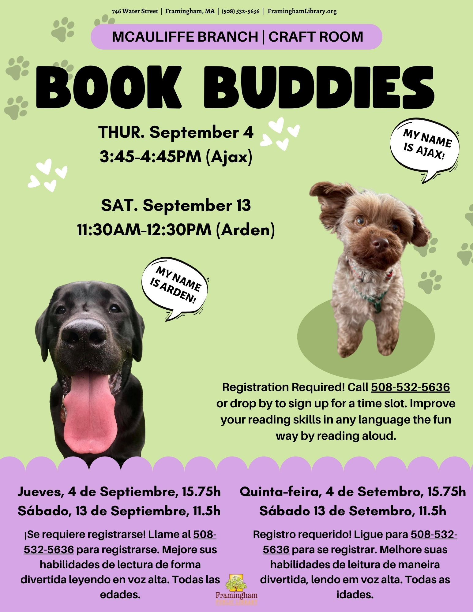 Book Buddies: Reading to Dogs (Ajax) thumbnail Photo