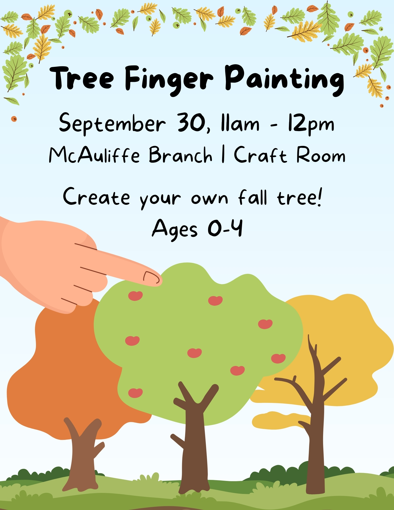 Tree Finger Painting thumbnail Photo