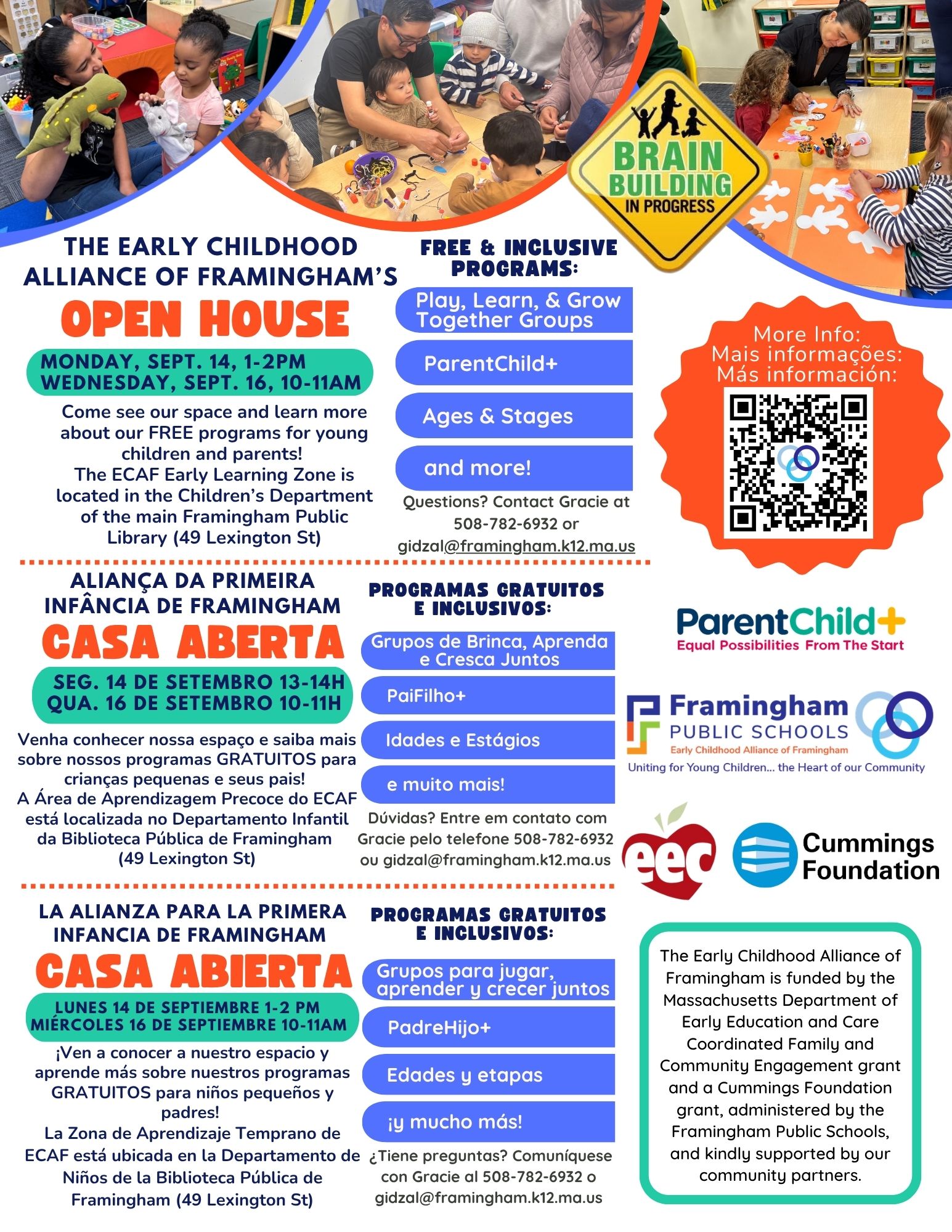 Early Childhood Alliance of Framingham: Open House thumbnail Photo