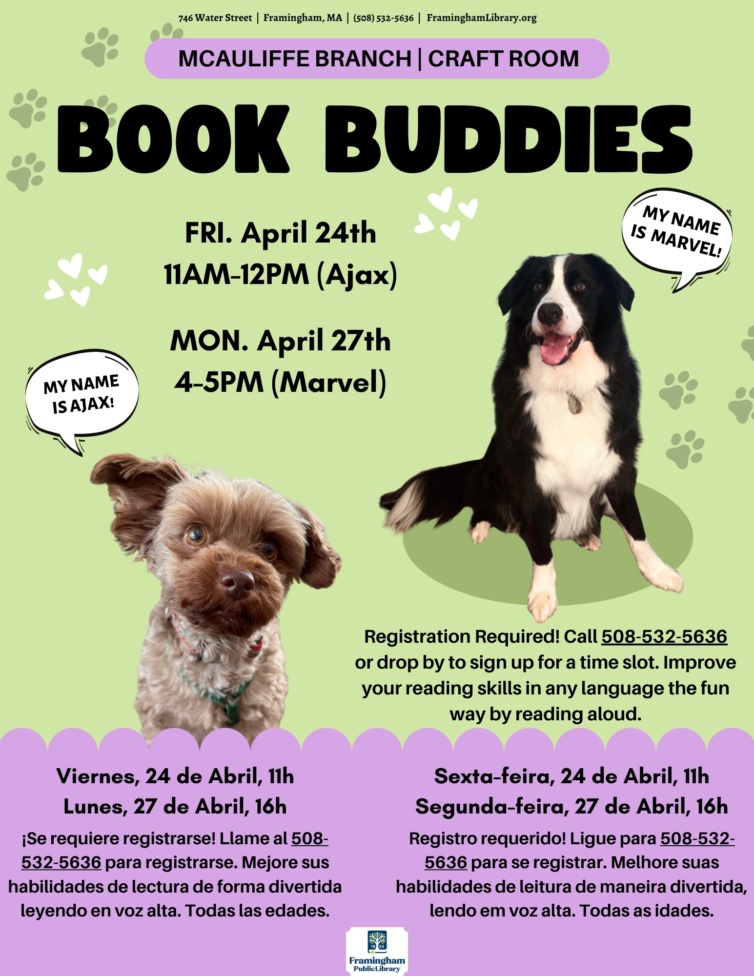 Book Buddies: Reading to Dogs (Ajax) thumbnail Photo