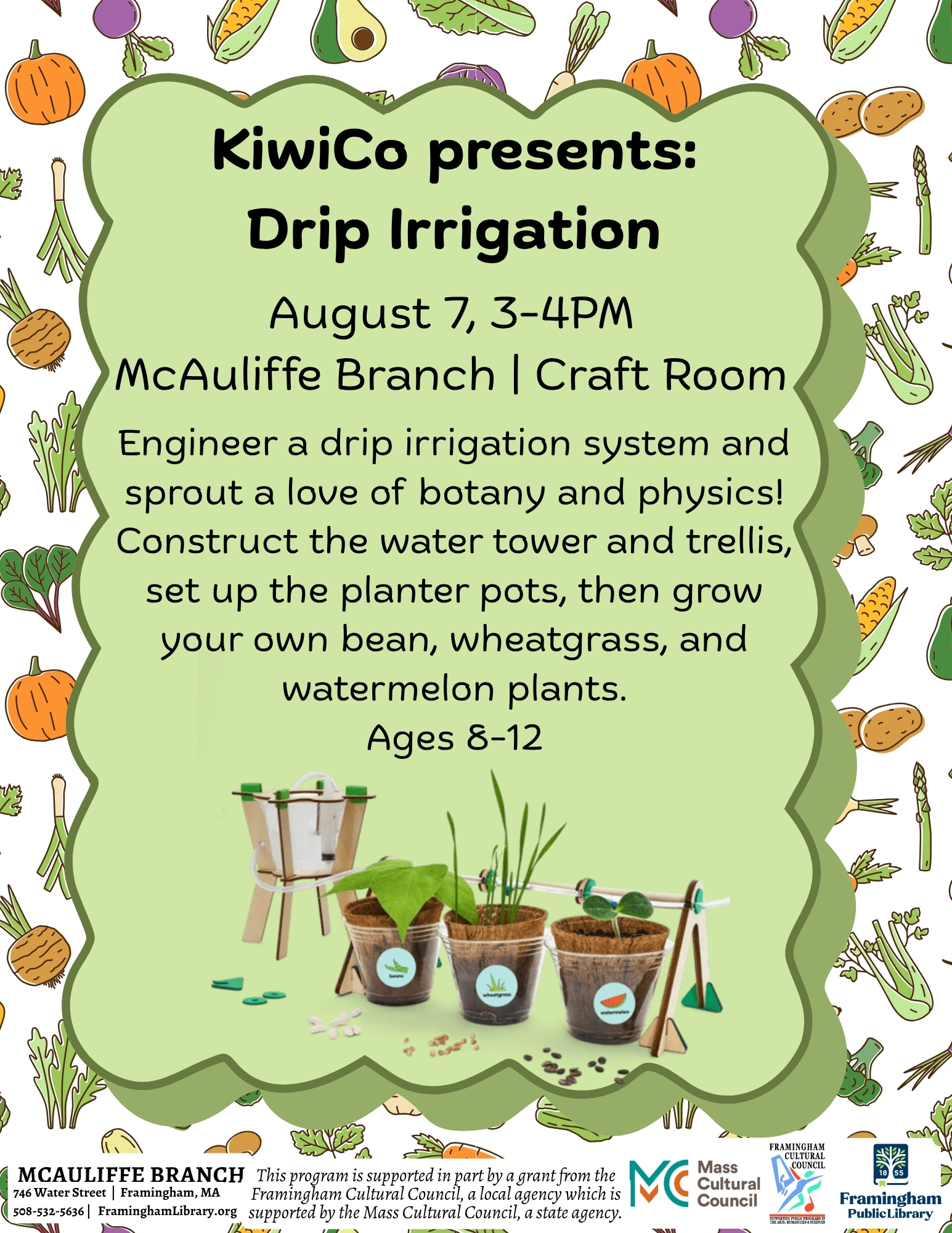 *NEW DATE* KiwiCo presents: Drip Irrigation thumbnail Photo