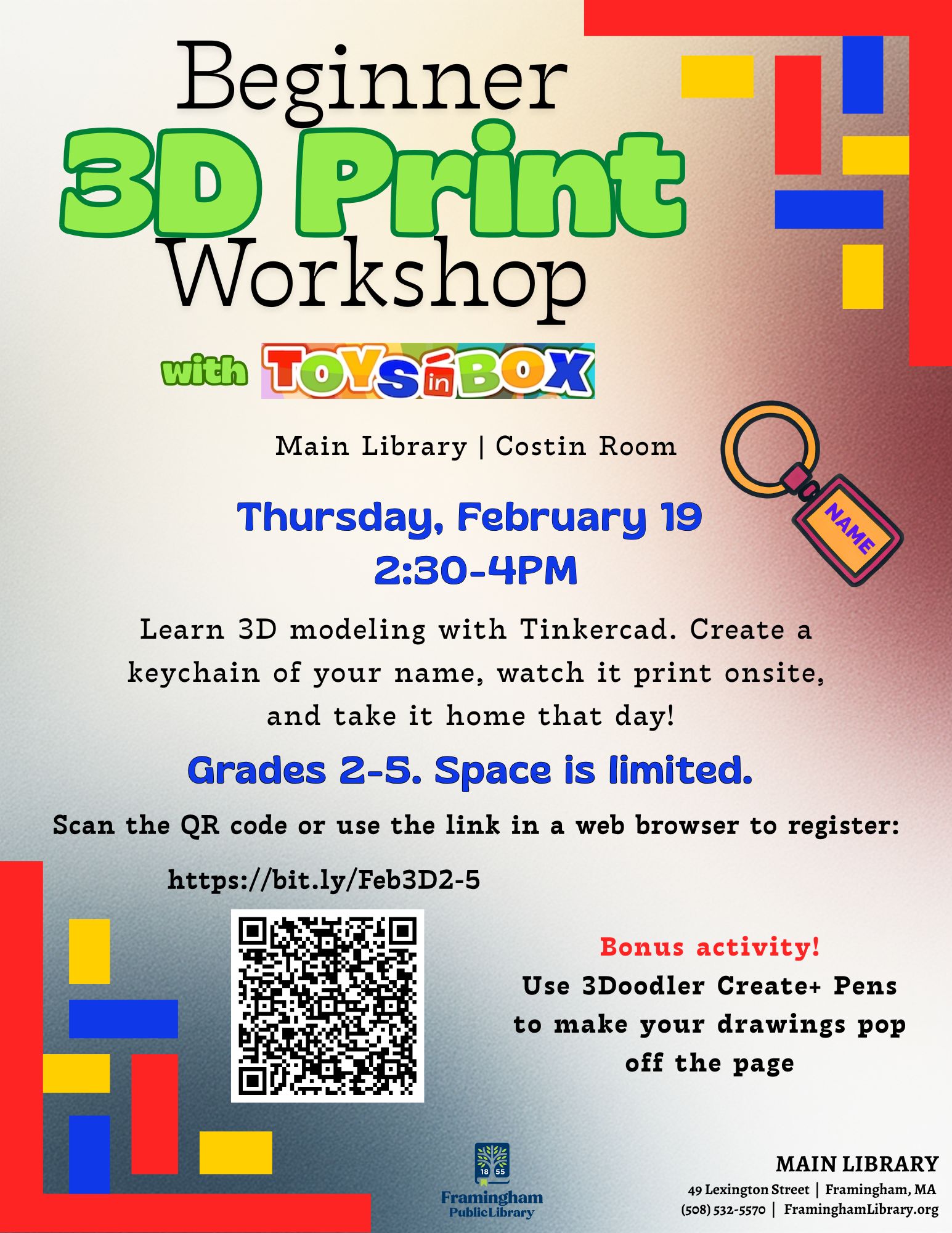 Beginner 3D Print Workshop thumbnail Photo