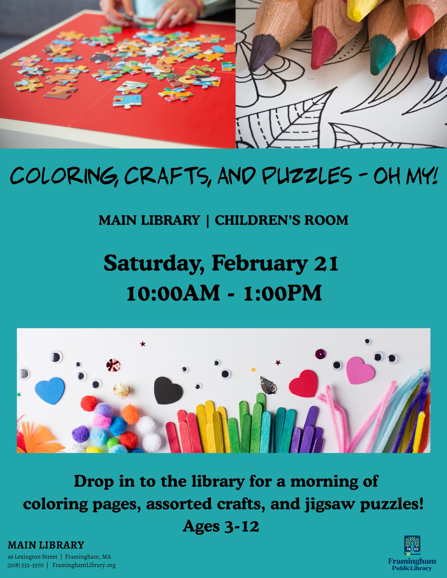 Coloring, Crafts, and Puzzles - Oh My! thumbnail Photo