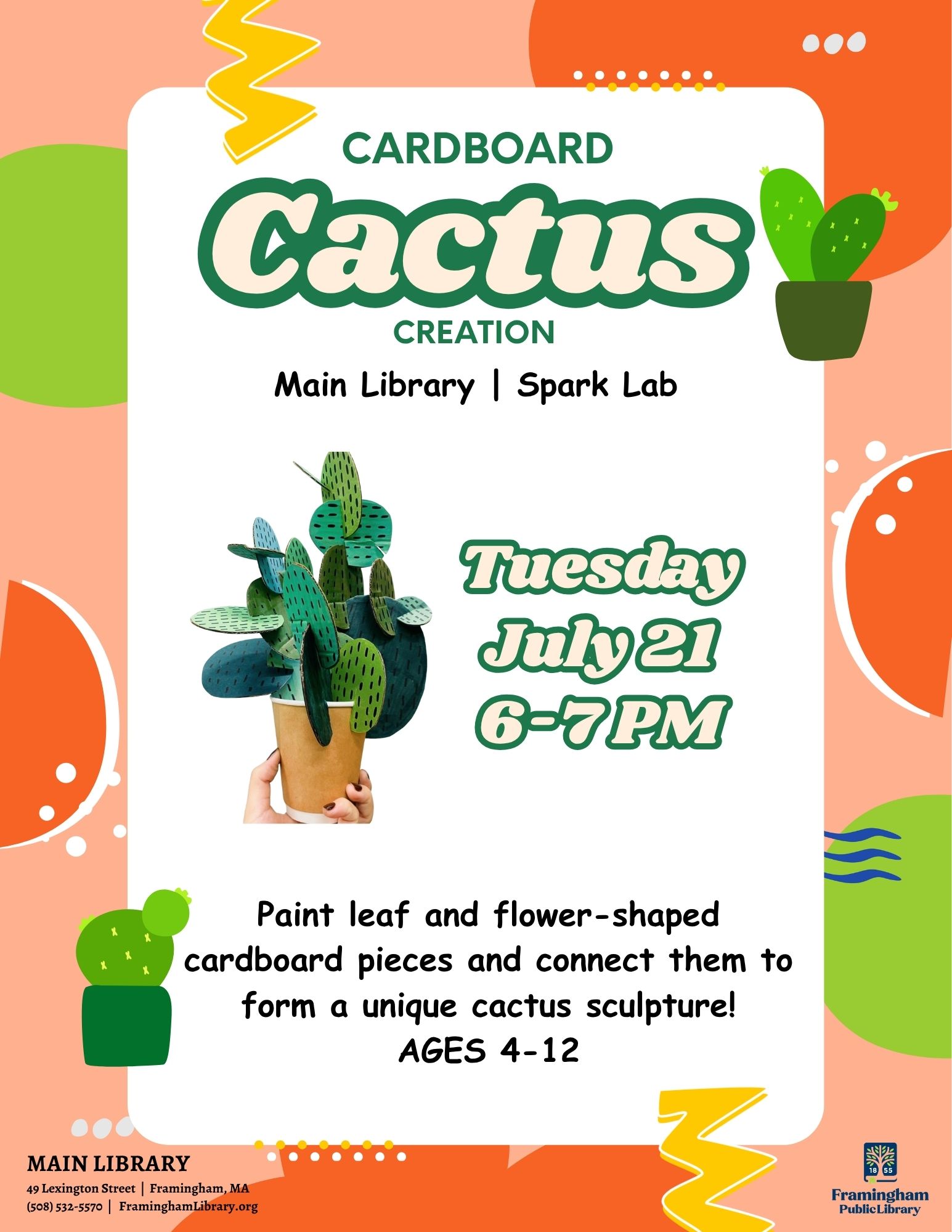 Cardboard Cactus Creation thumbnail Photo