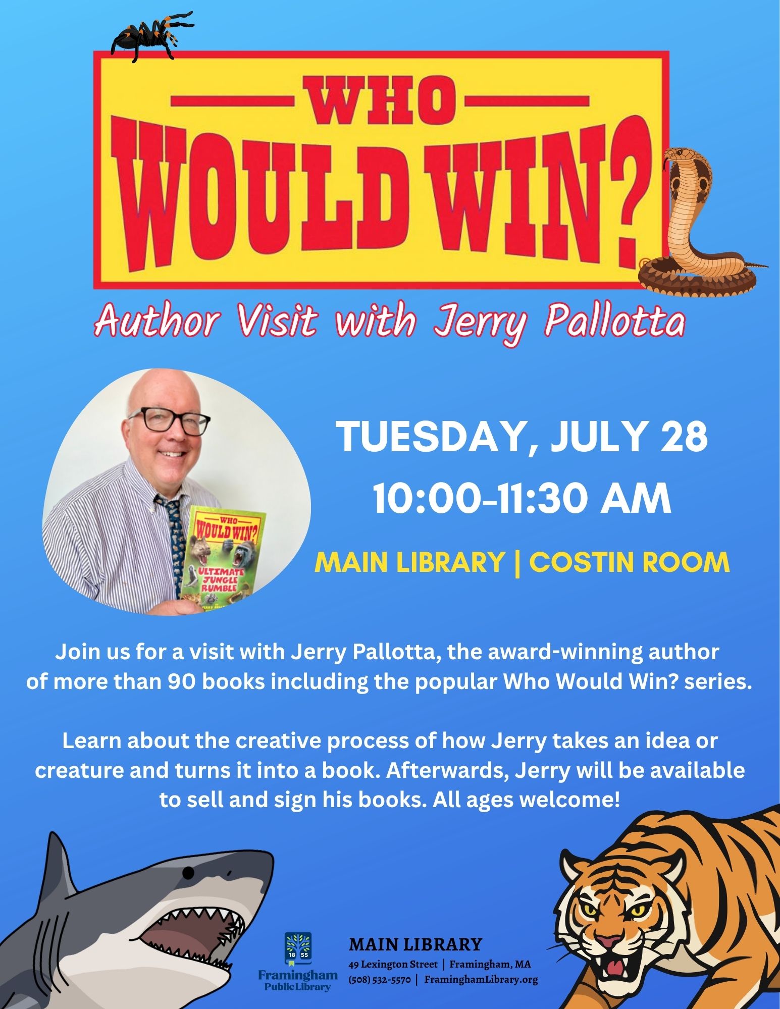 “Who Would Win?” Author Visit with Jerry Pallotta thumbnail Photo