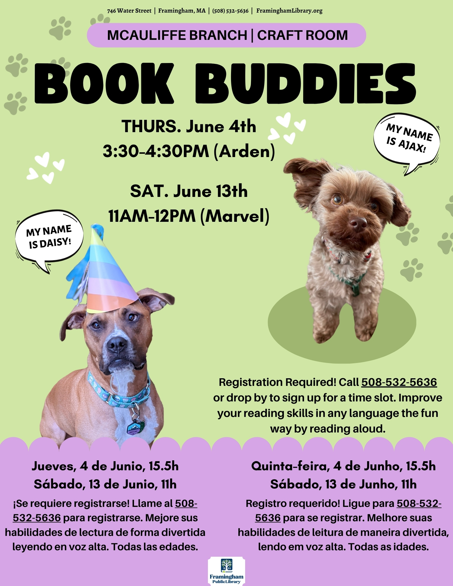 Book Buddies: Reading to Dogs thumbnail Photo