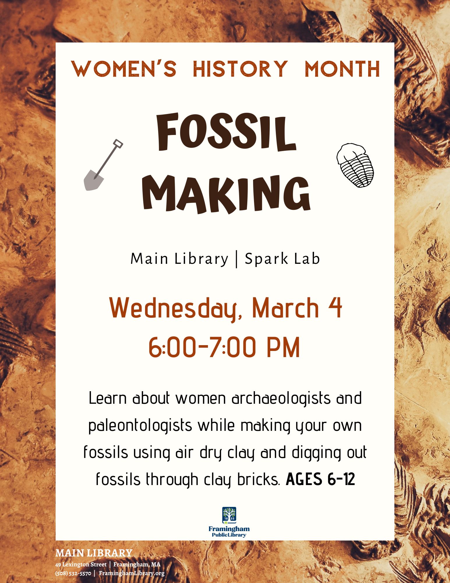 Women’s History Month: Fossil Making thumbnail Photo