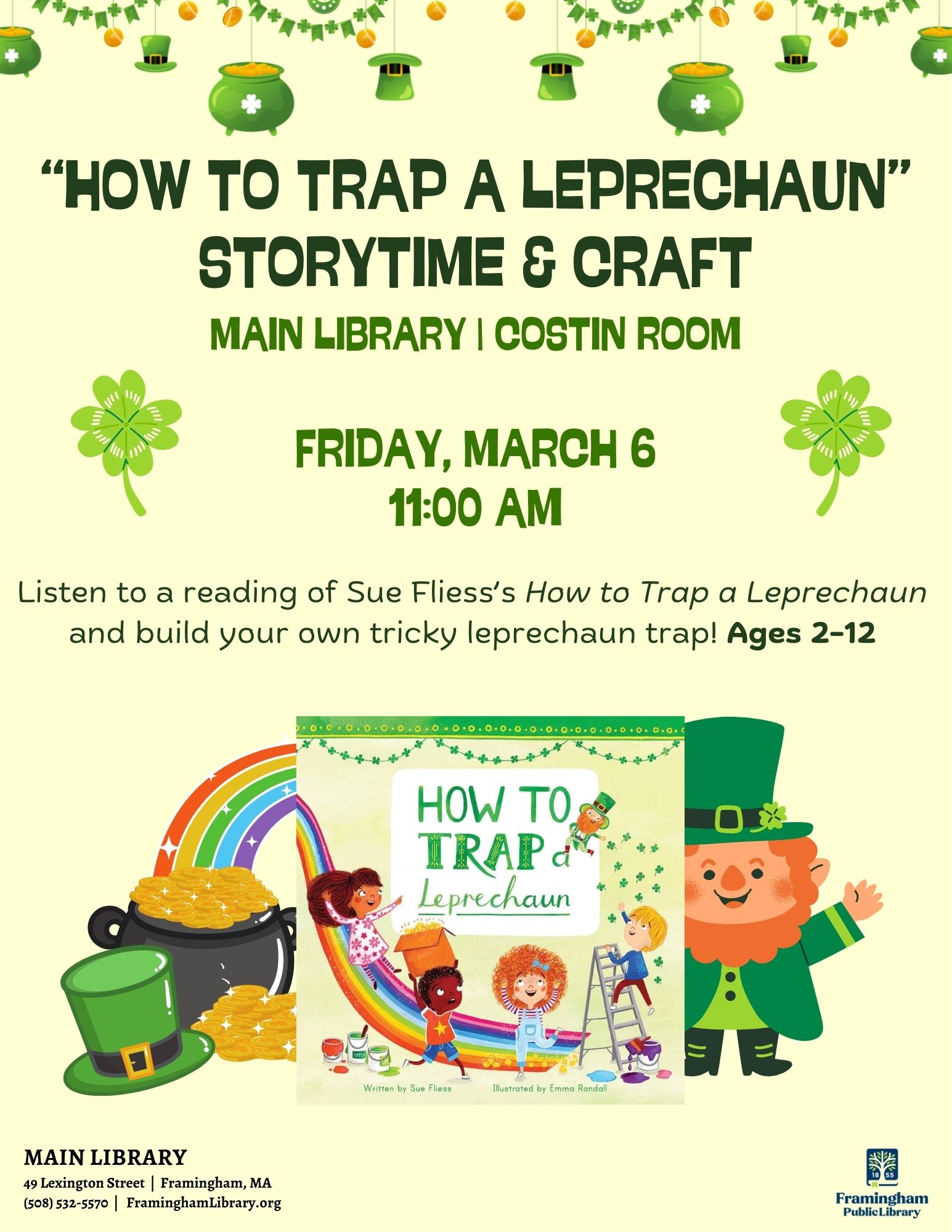 How to Trap a Leprechaun: Storytime & Craft thumbnail Photo