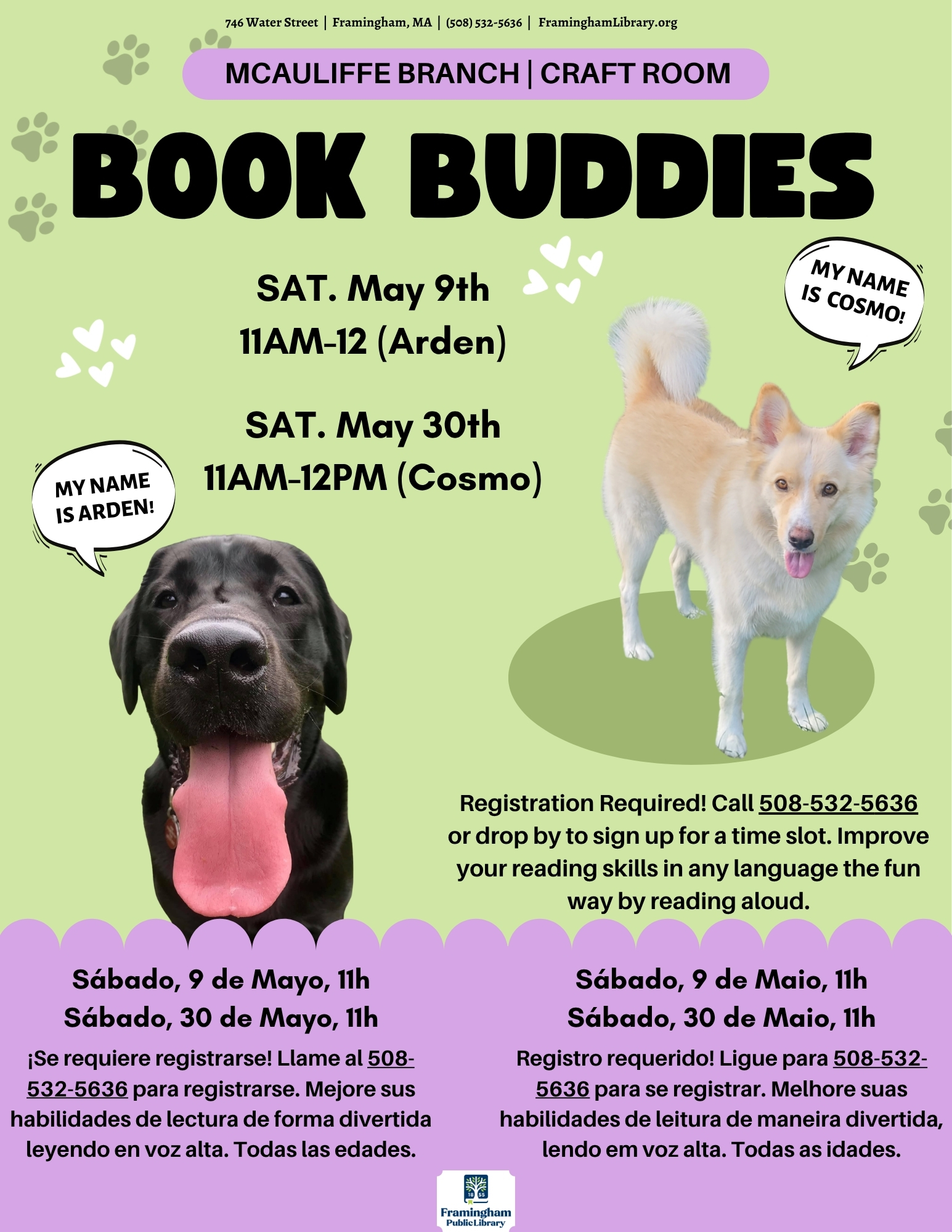 Book Buddies: Reading to Dogs (Cosmo) thumbnail Photo