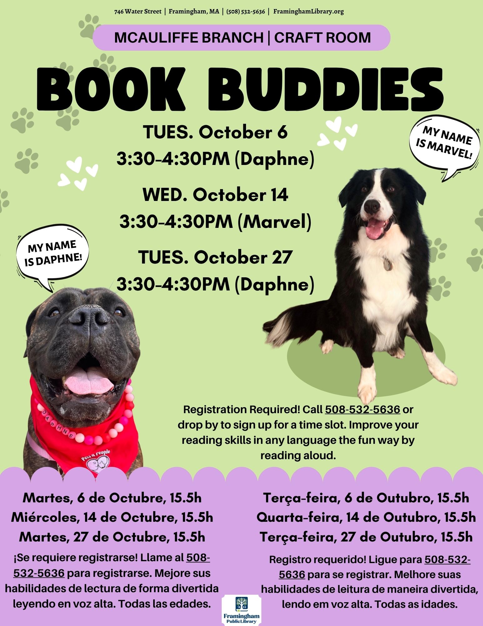 Book Buddies: Reading to Dogs (Daphne) thumbnail Photo