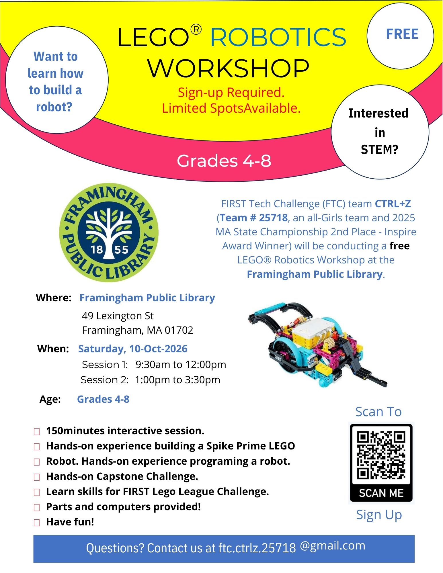 LEGO® Robotics Workshop thumbnail Photo