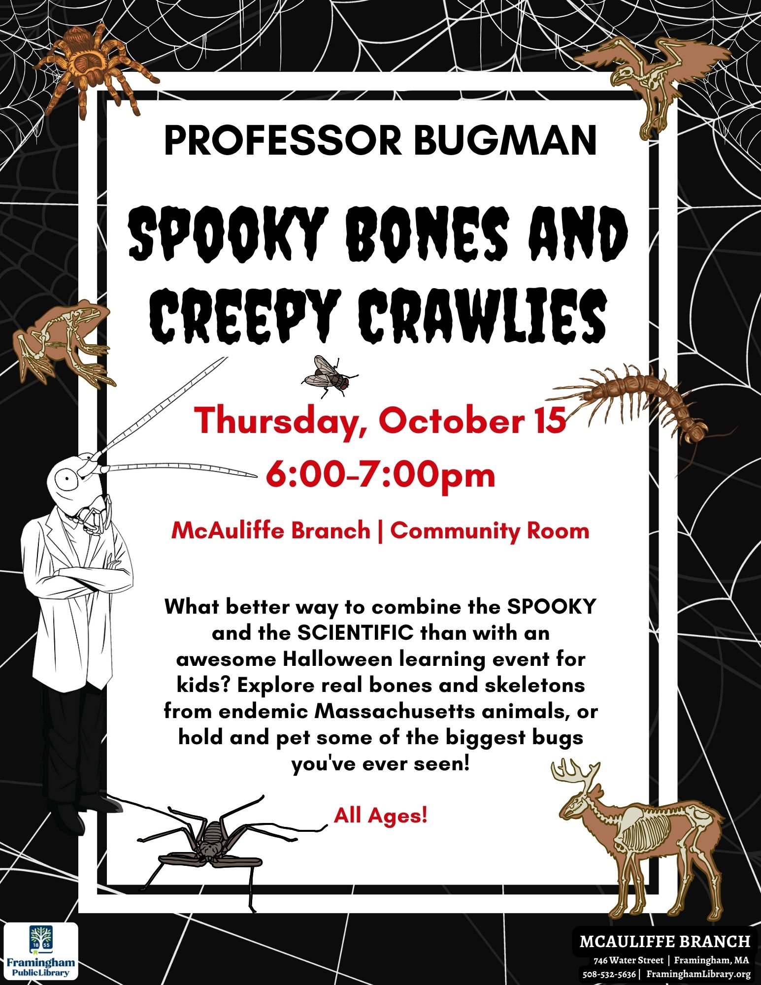 Professor Bugman Presents: Spooky Bones and Creepy Crawlies thumbnail Photo