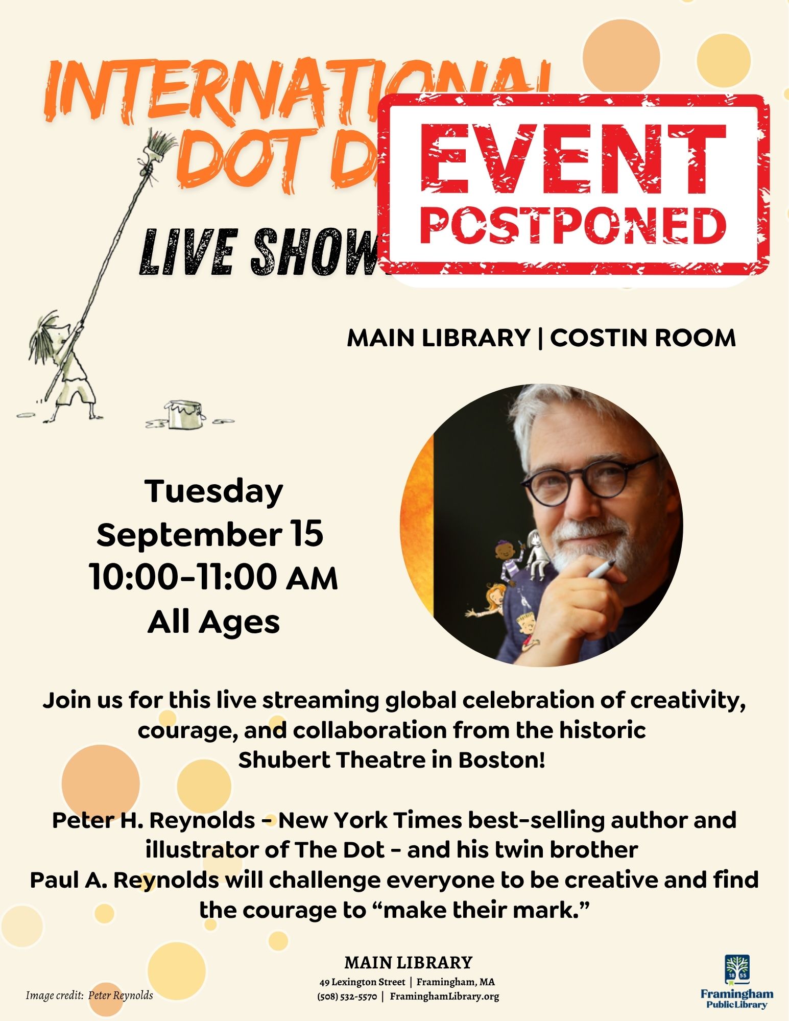 International DOT Day LIVE Showing - POSTPONED thumbnail Photo