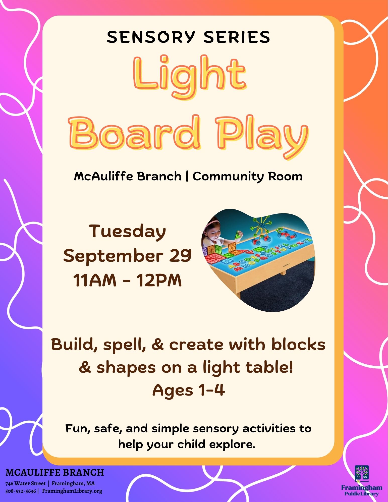 Sensory Series: Light Board Play thumbnail Photo