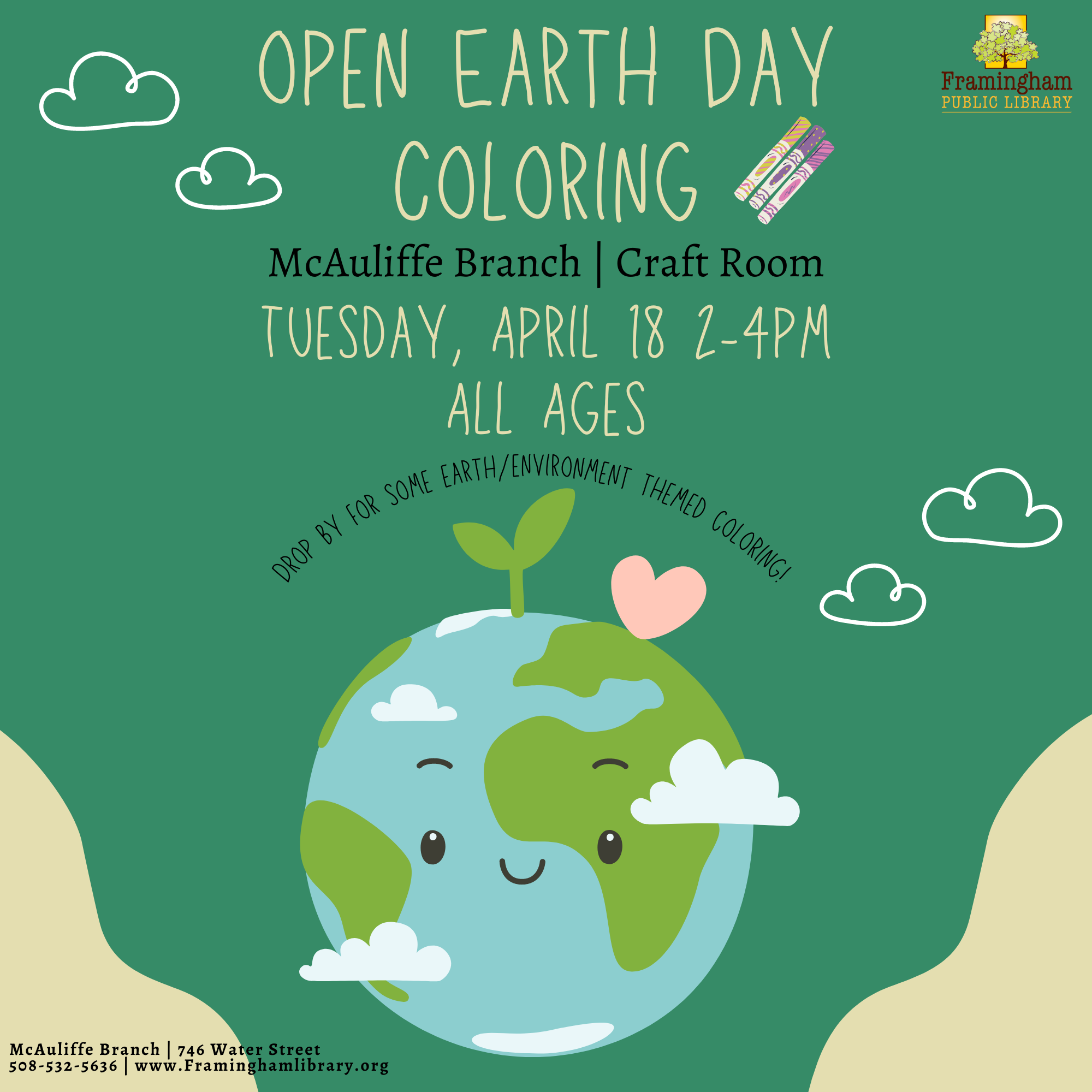 Open Earth Day Coloring thumbnail Photo