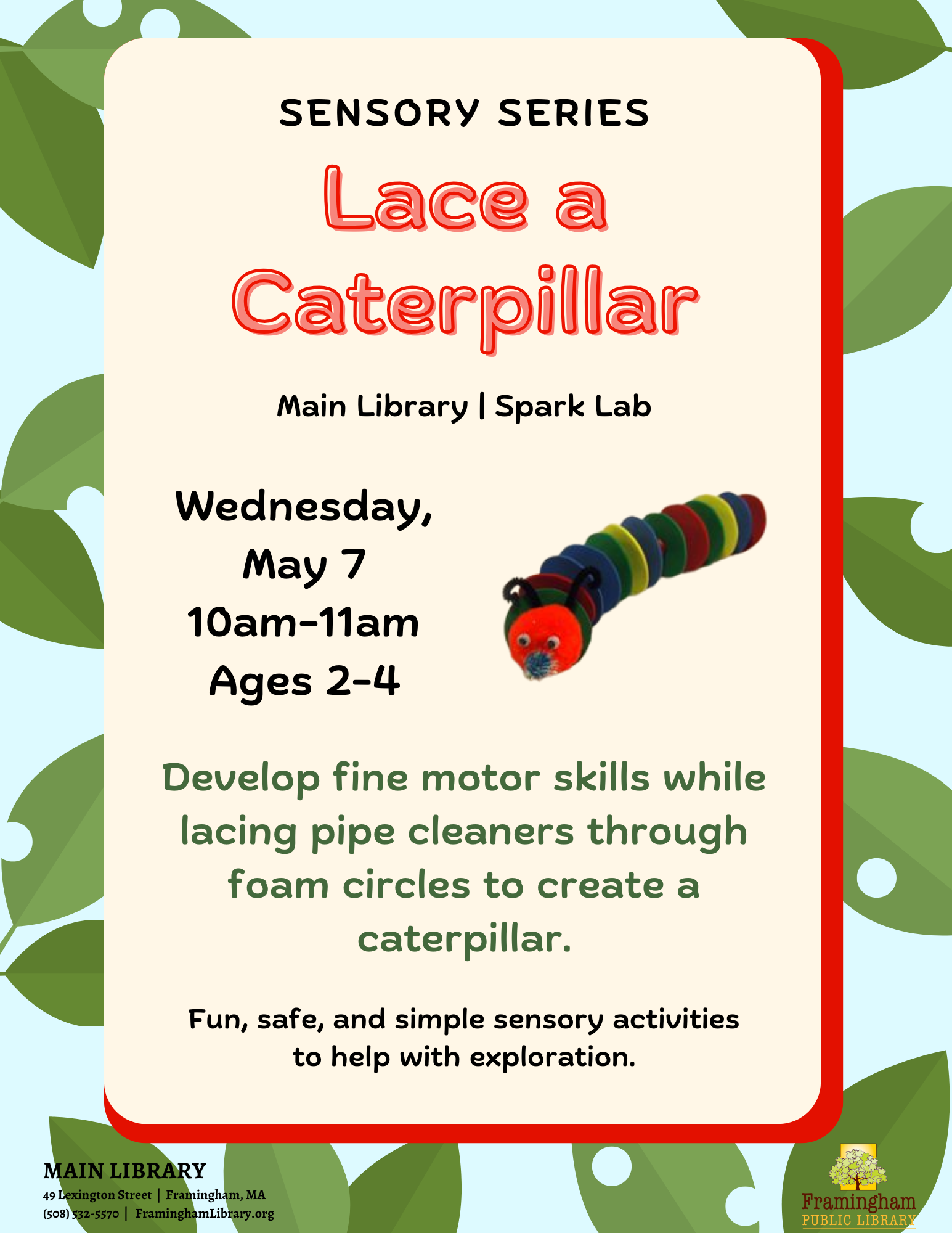 Sensory Series: Lace a Caterpillar thumbnail Photo