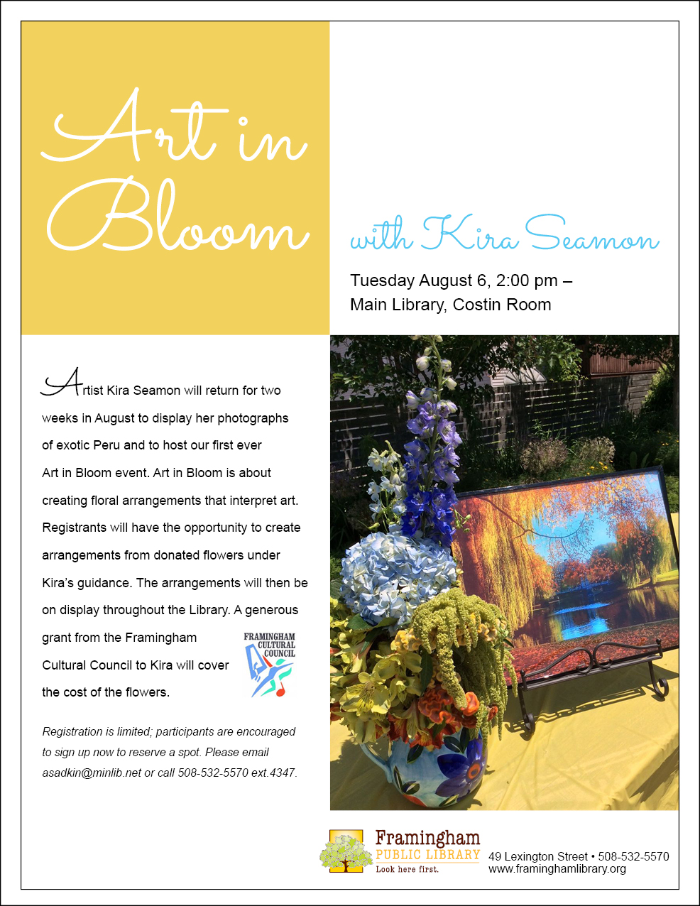 Art in Bloom with Kira Seamon thumbnail Photo