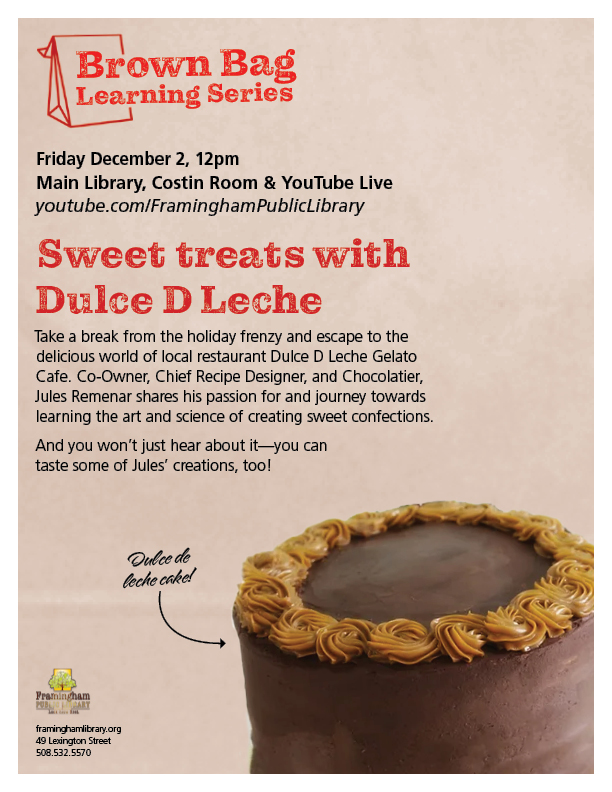 Brown Bag Learning Series: Sweet Treats with Dulce D Leche thumbnail Photo